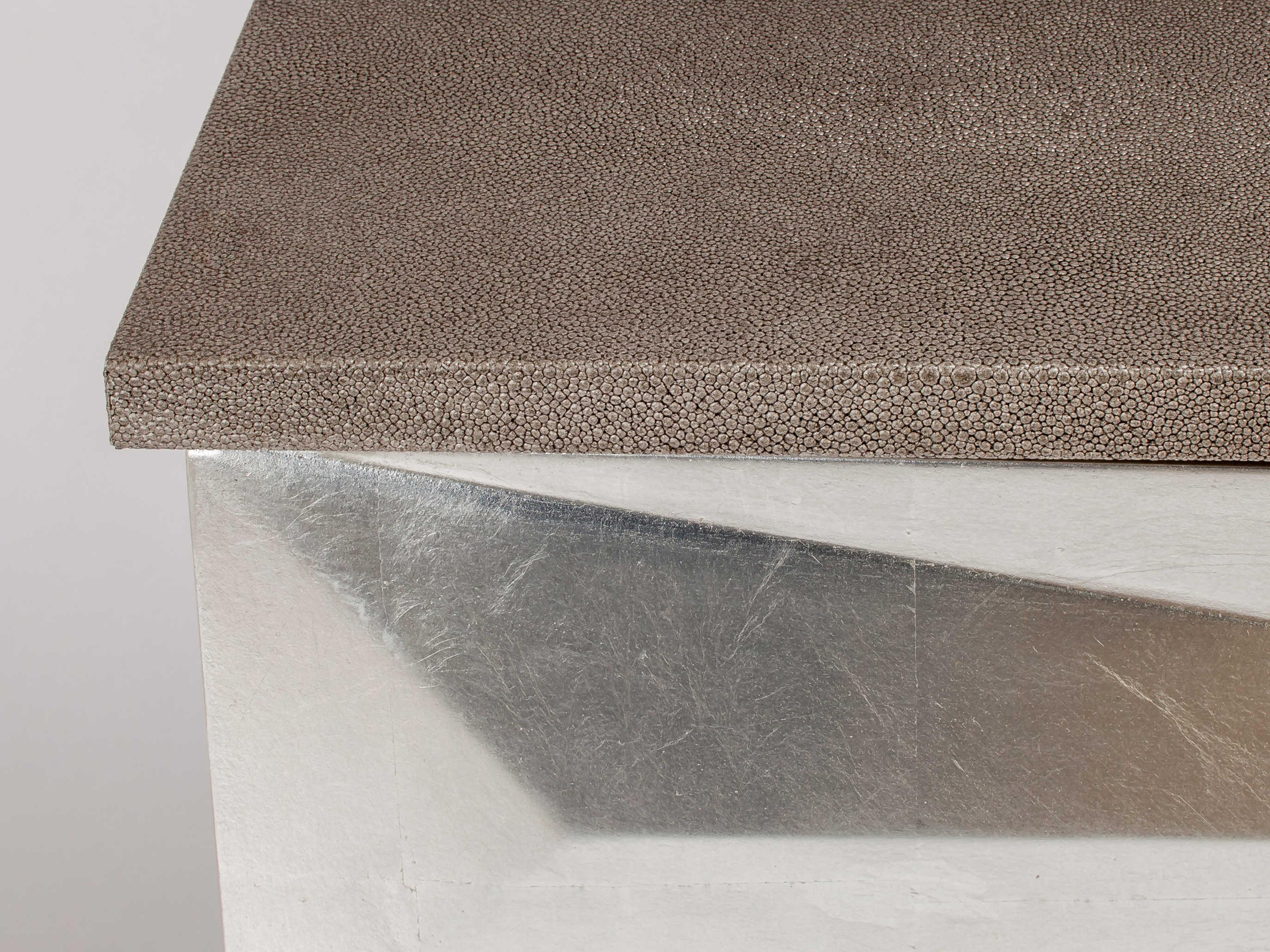 Artmax 47" Wide Gray Silverleaf Accent Chest