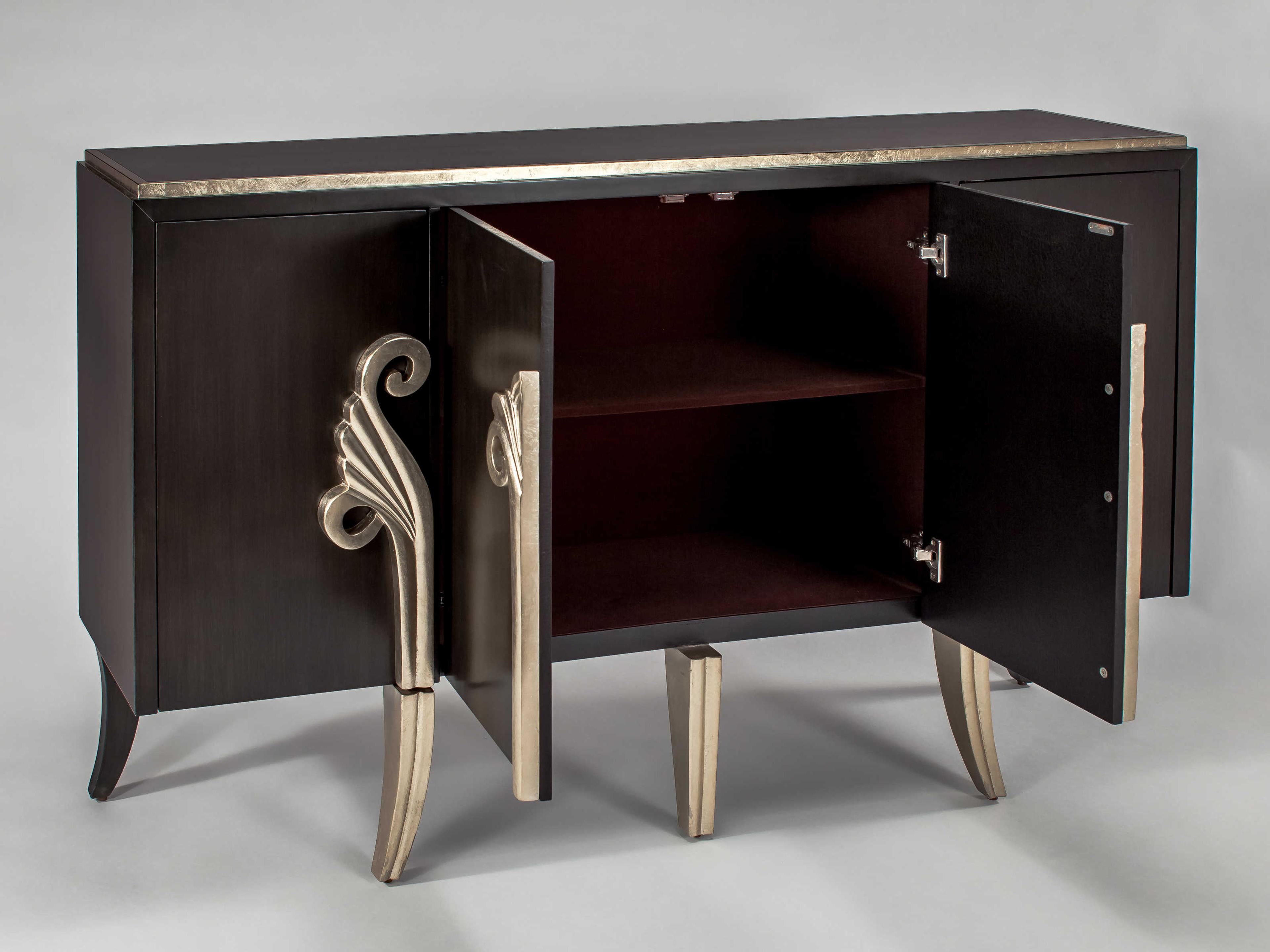 Artmax 64" Espresso Champagne Sideboard
