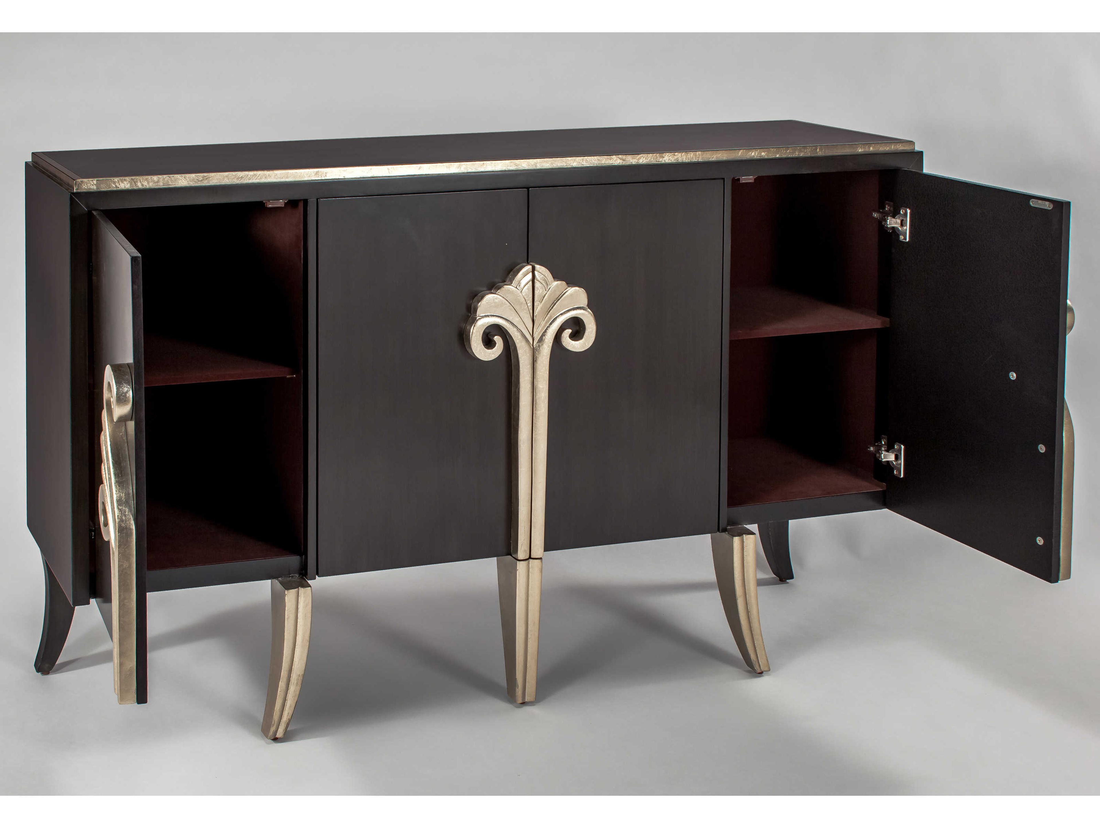 Artmax 64" Espresso Champagne Sideboard