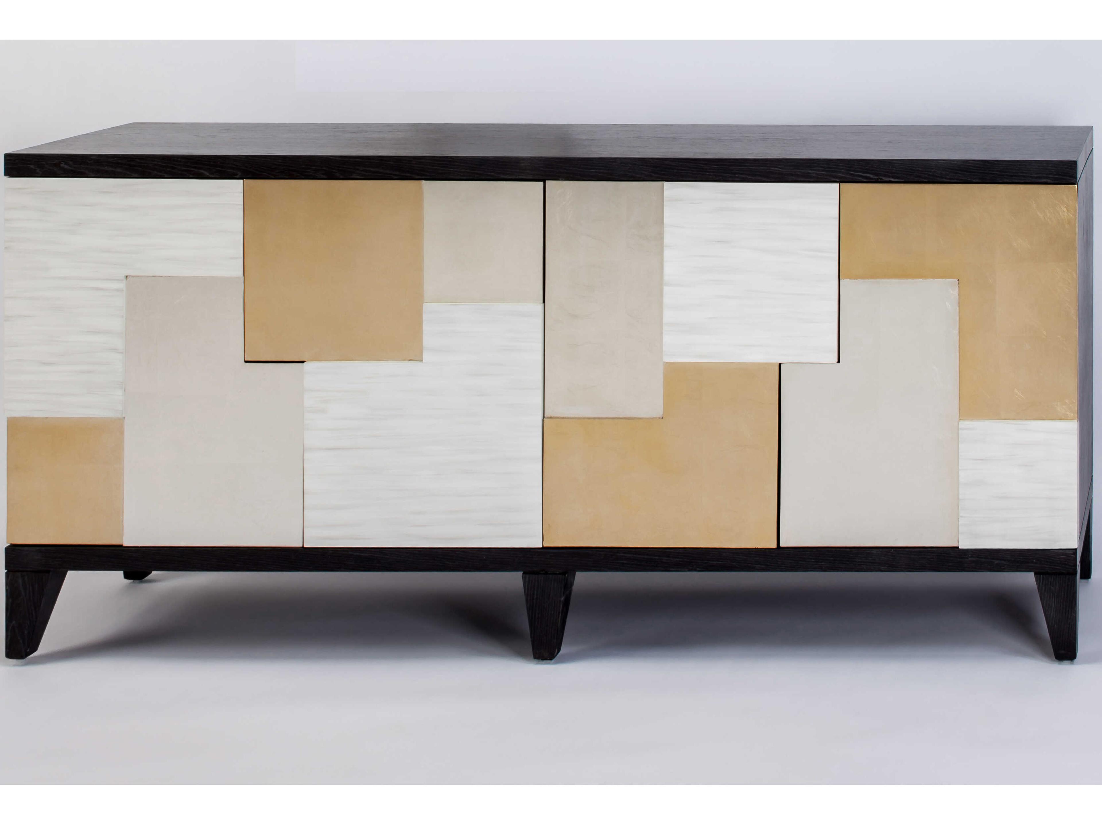 Artmax 72" Gold Black Sideboard