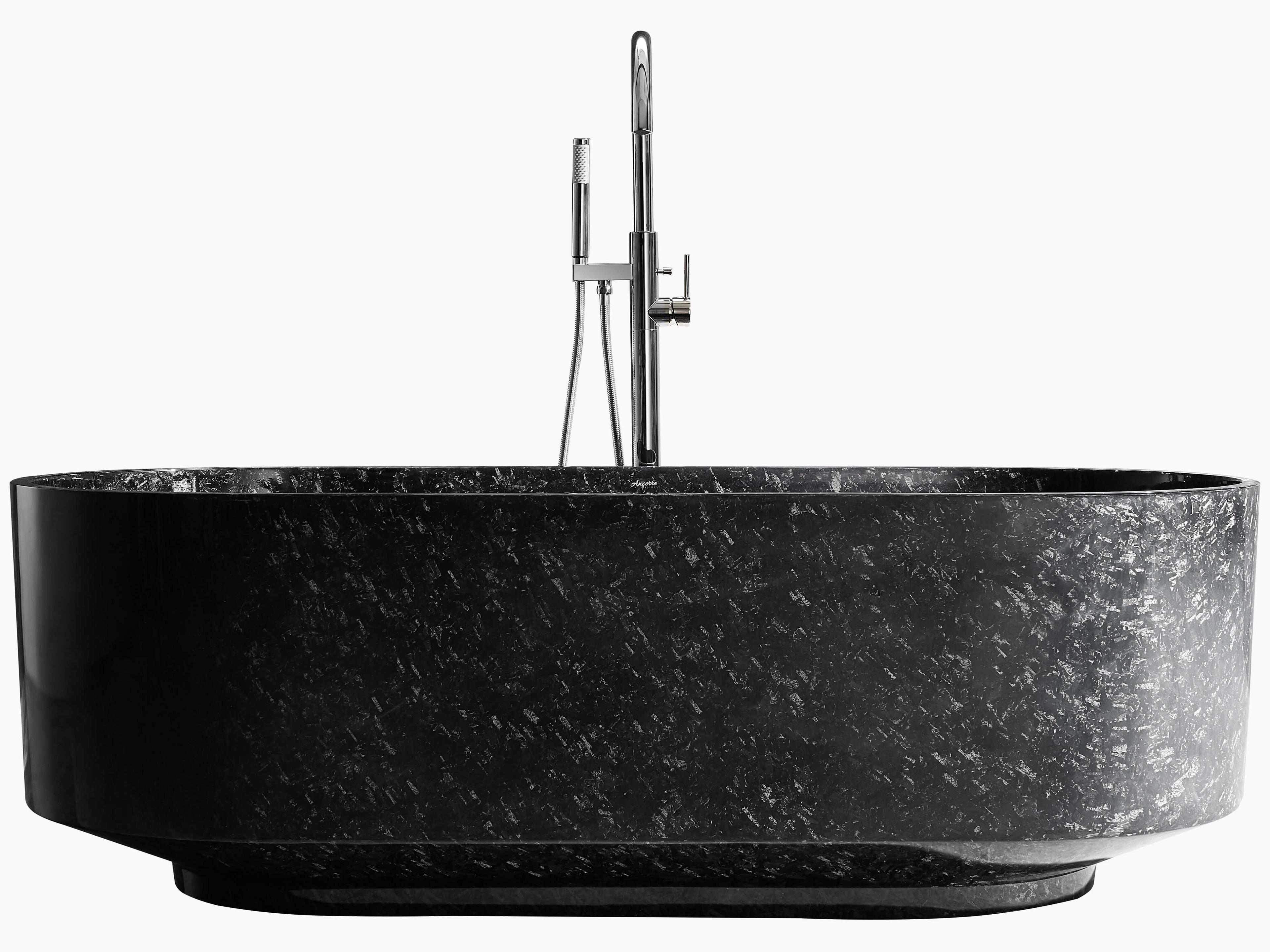 Odessa Freestanding Bathtub 67 Inch Forged Carbon Fiber
