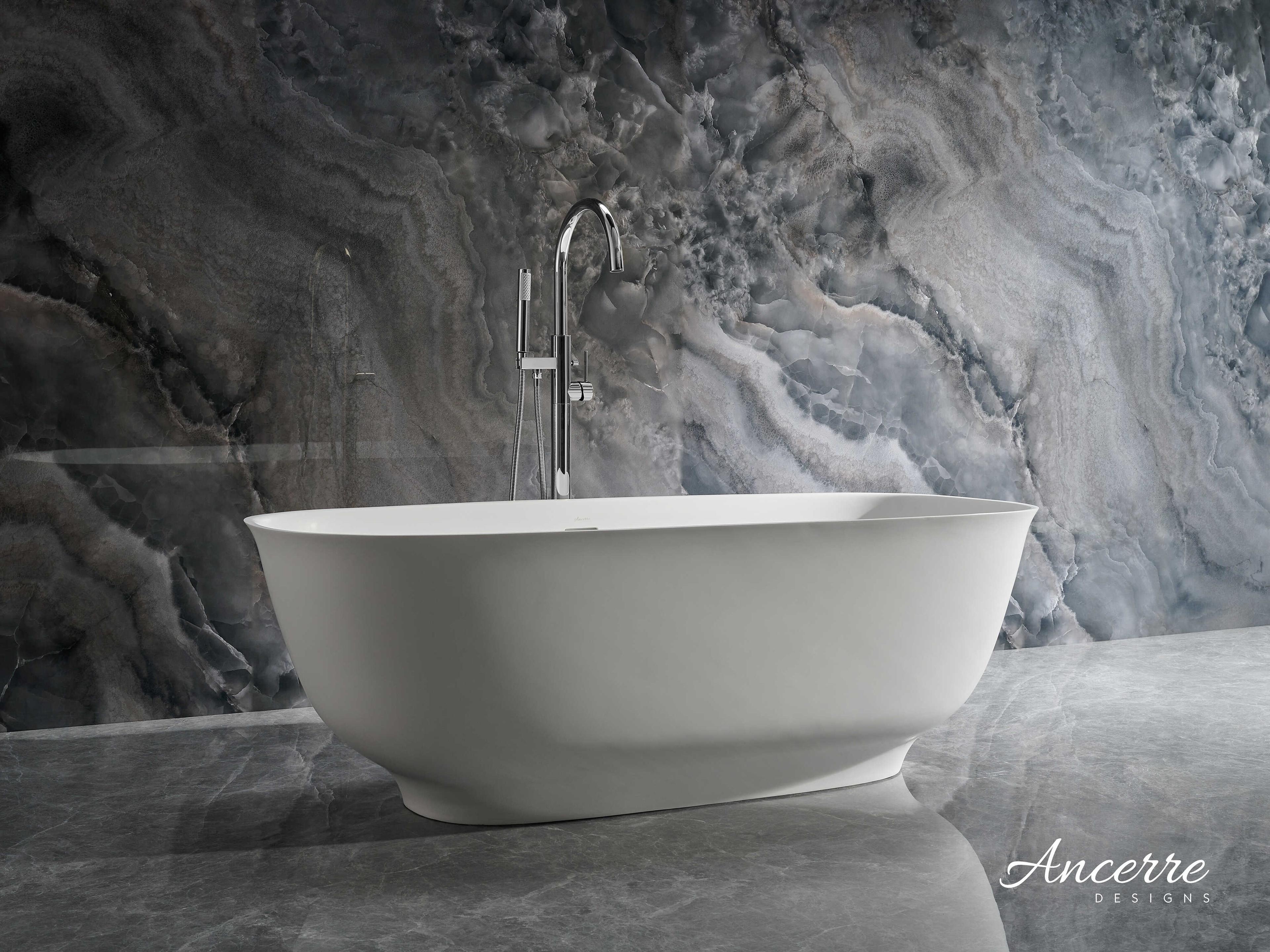 Ancerre Designs Fiore Matte White Bathtub