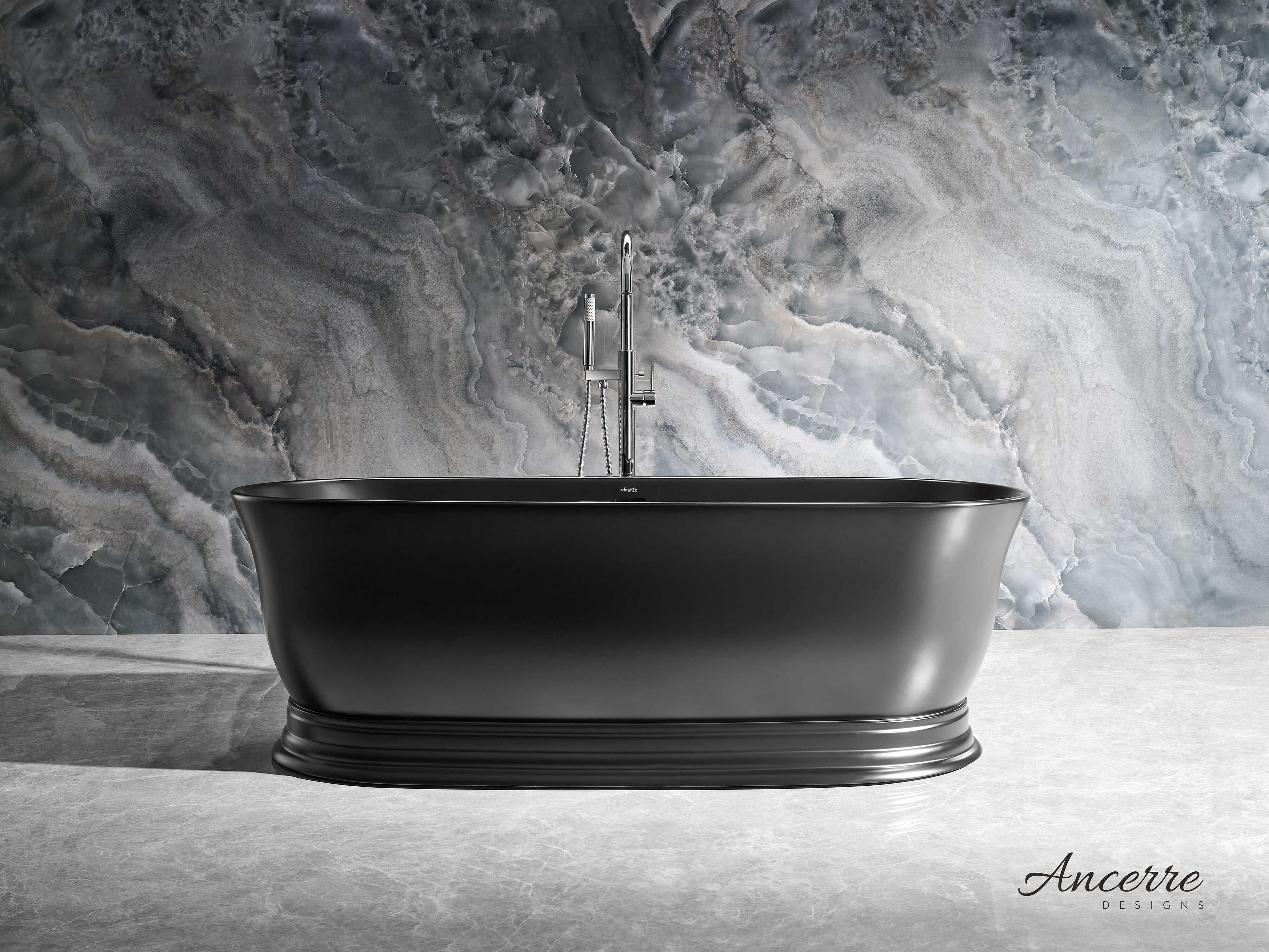 Ancerre Designs Heritage Matte Black Bathtub