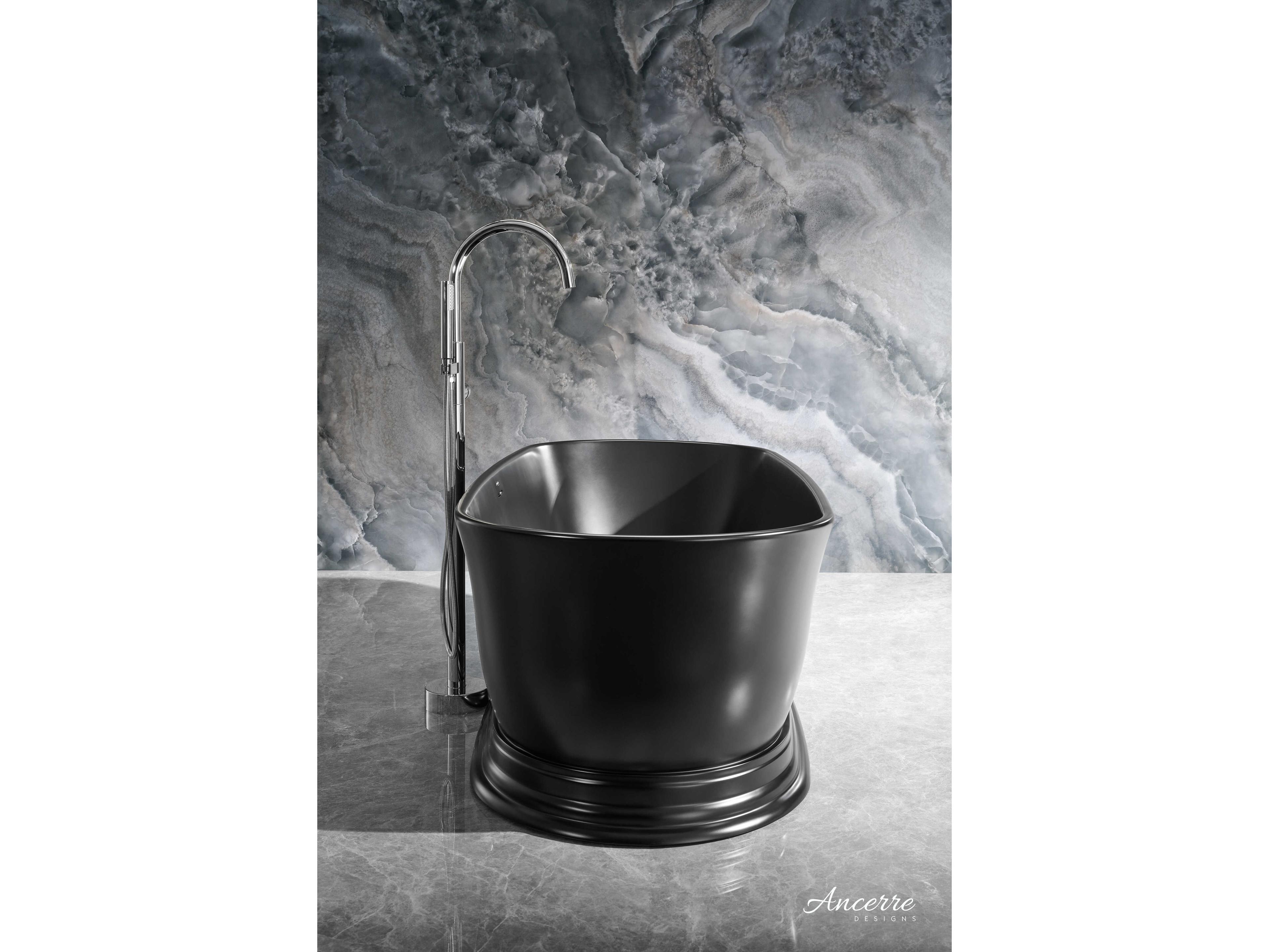 Ancerre Designs Heritage Matte Black Bathtub