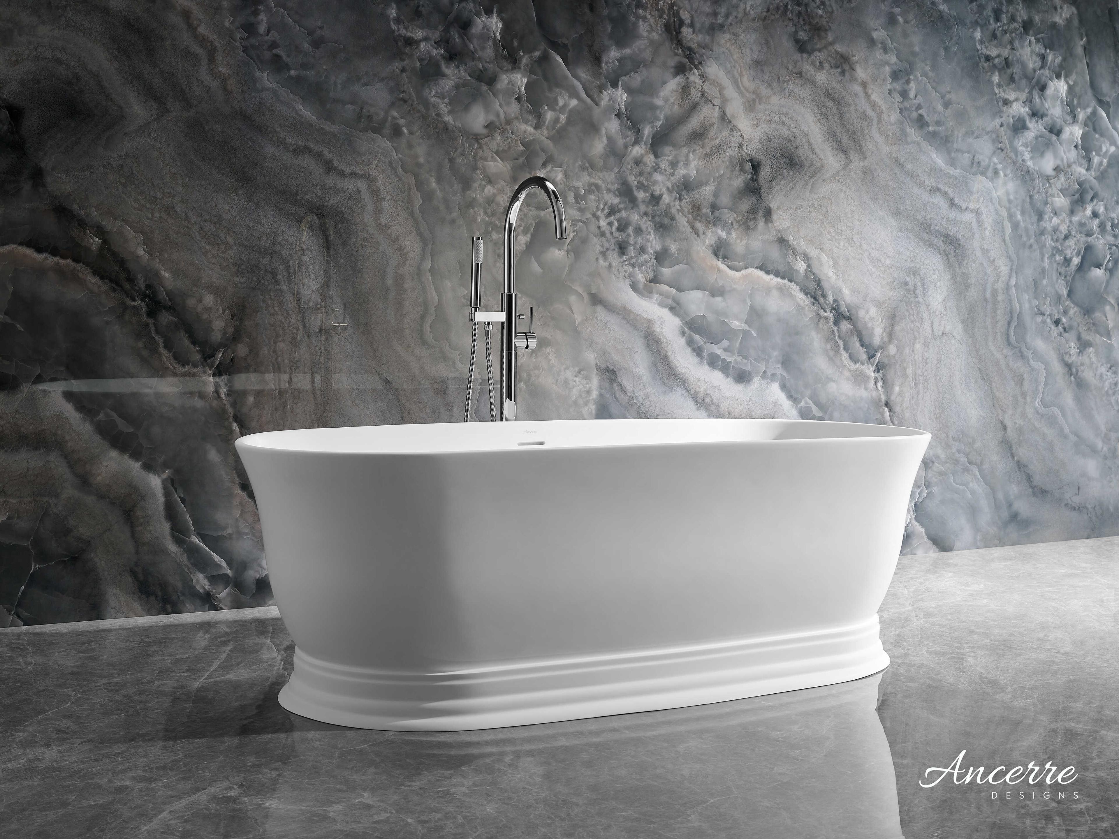 Ancerre Designs Heritage Matte White Bathtub