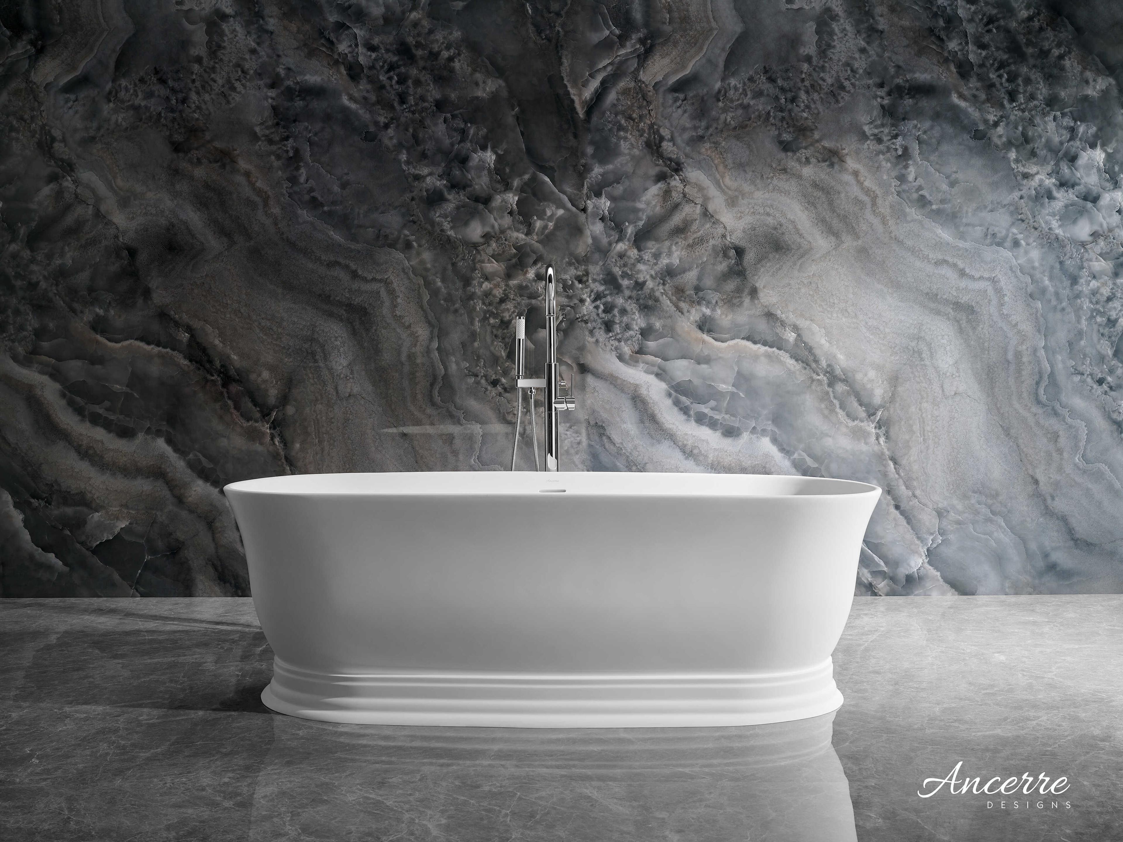 Ancerre Designs Heritage Matte White Bathtub
