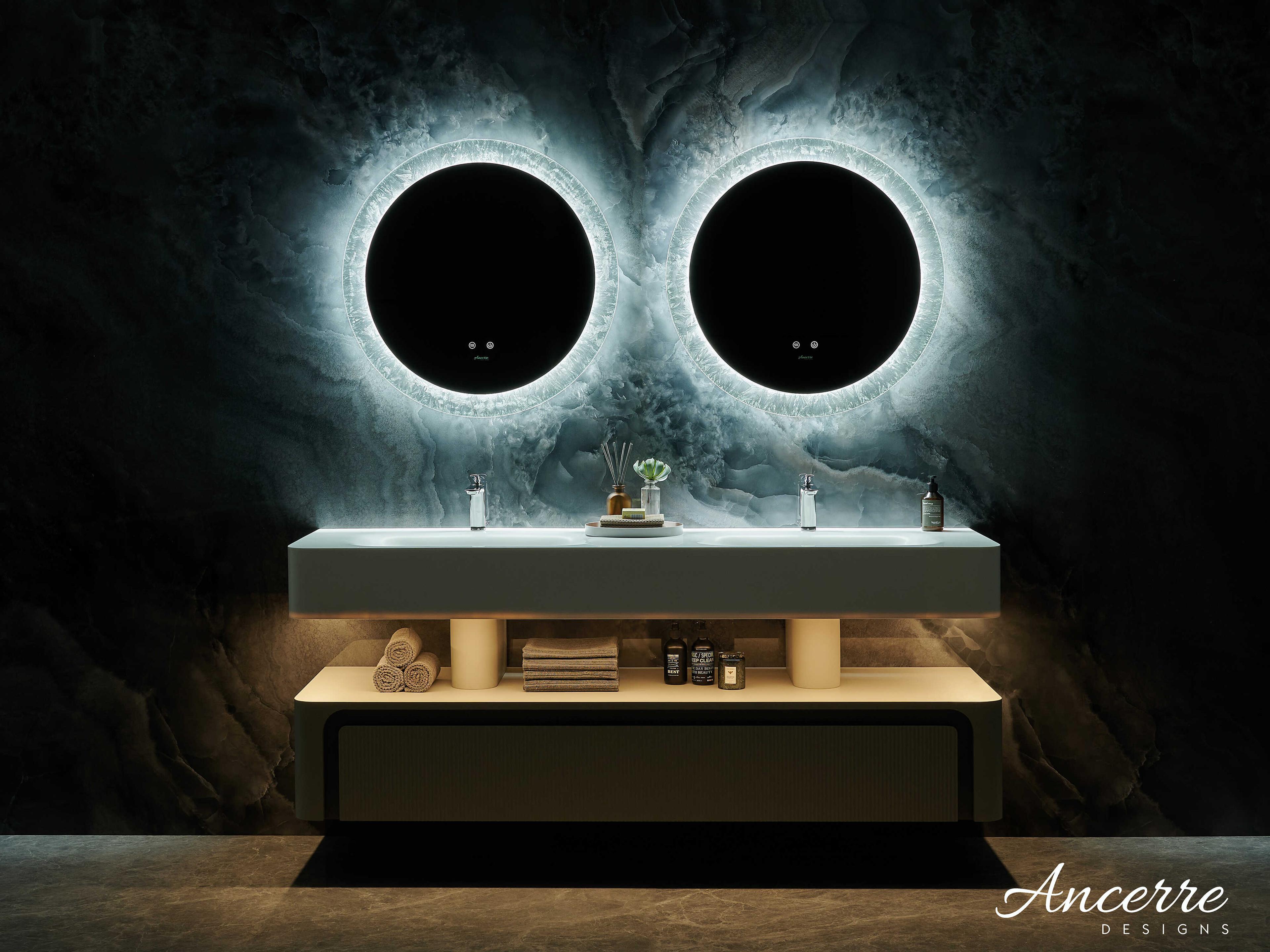 Ancerre Designs Frysta Round Wall Mirror