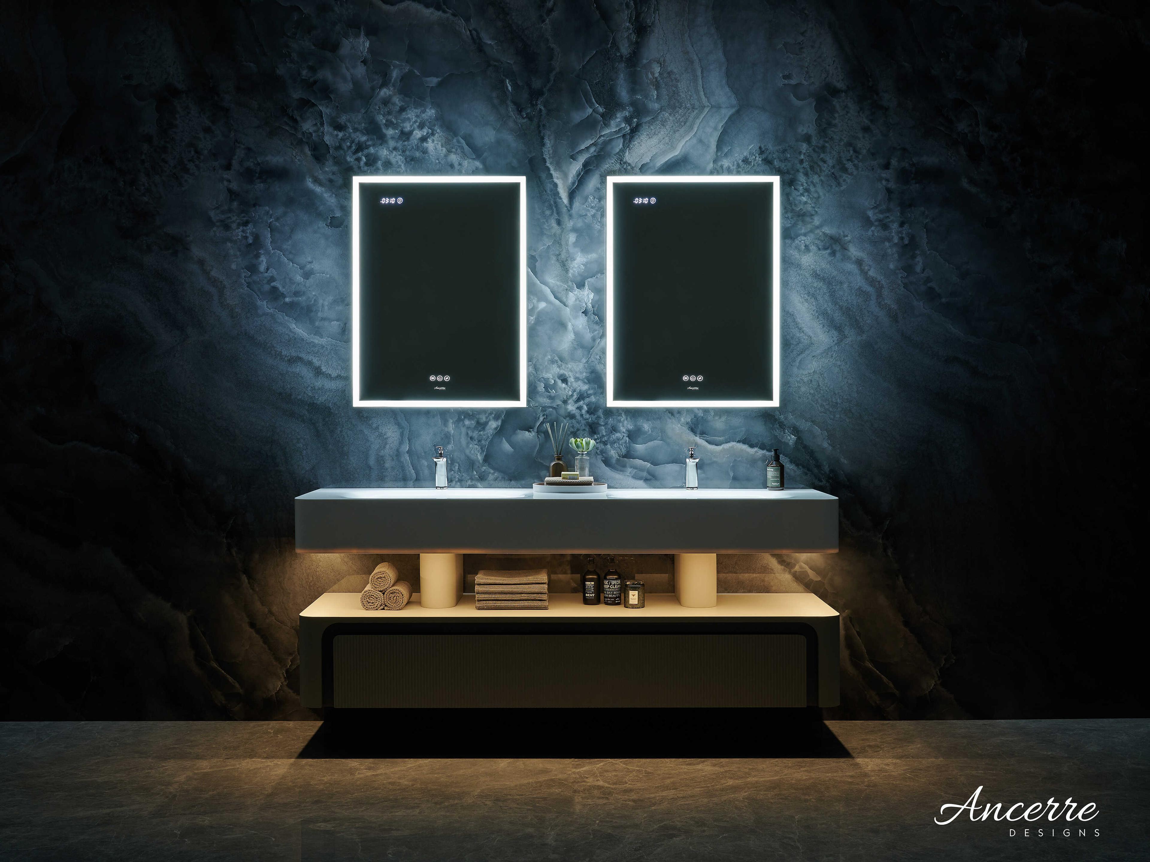 Ancerre Designs Pagani Black Rectangular Wall Mirror