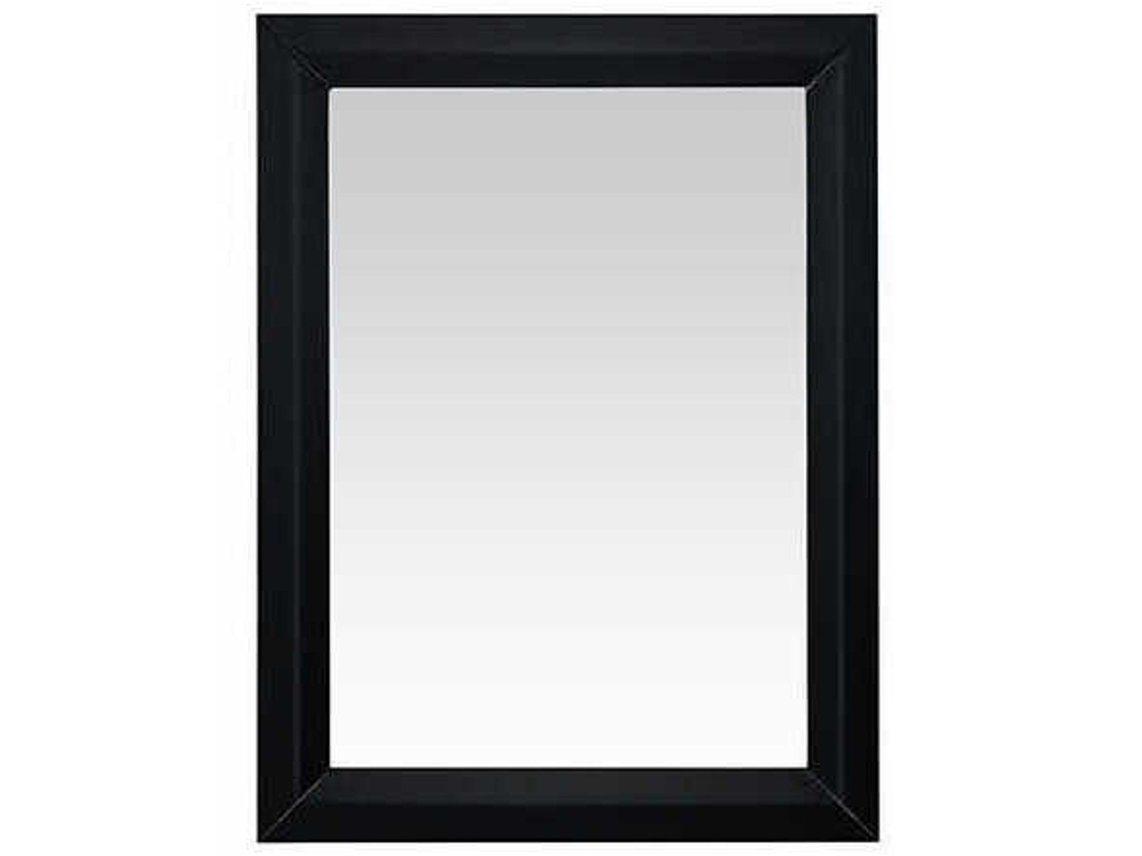 Solid Wood Framed Bathroom Mirror 24x32 Black Onyx