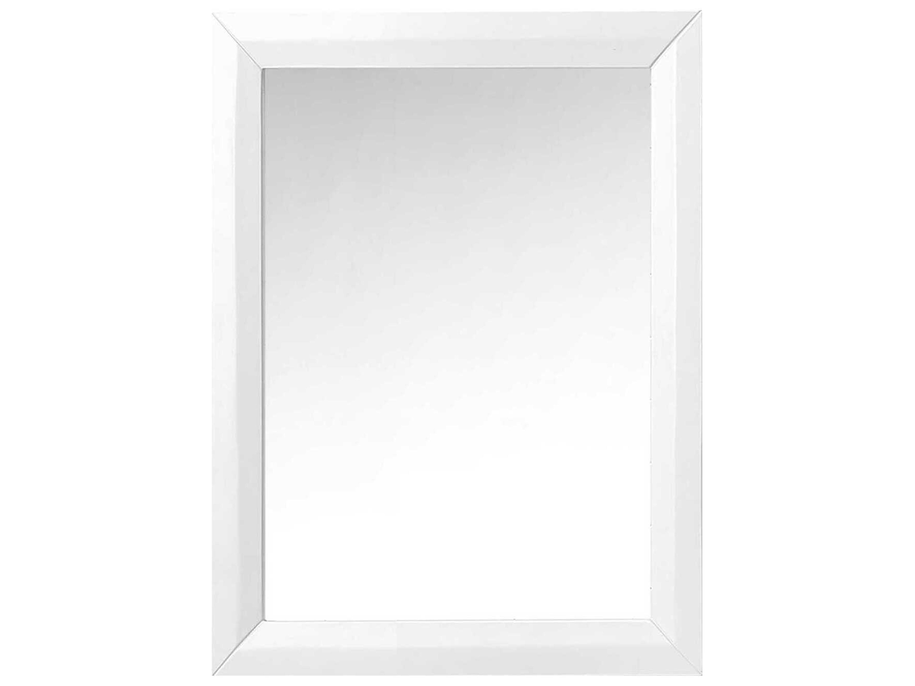 Elizabeth Framed Mirror 24-Inch White