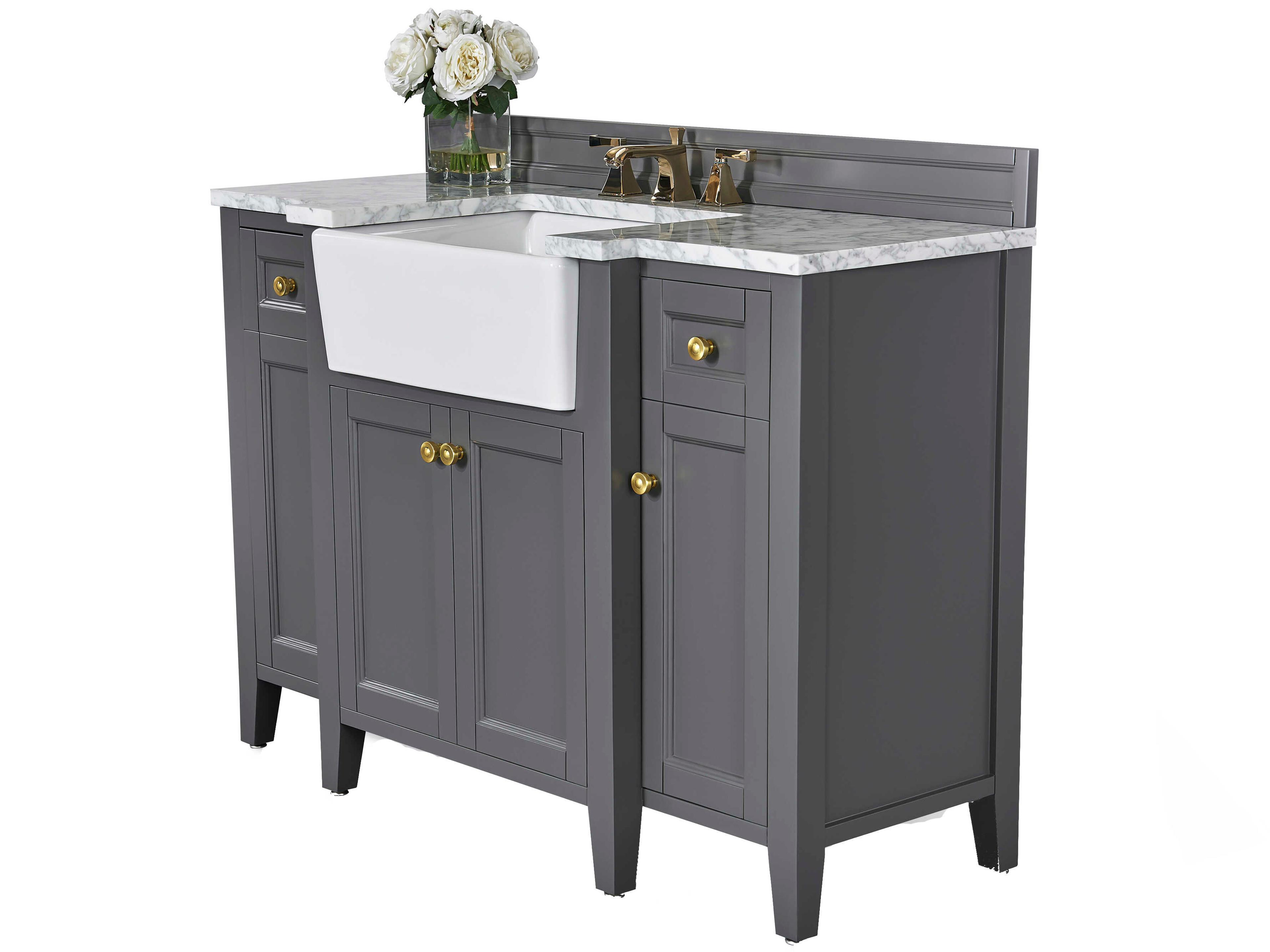 Adeline 48 inch Bathroom Vanity Sapphire Gray Farmhouse