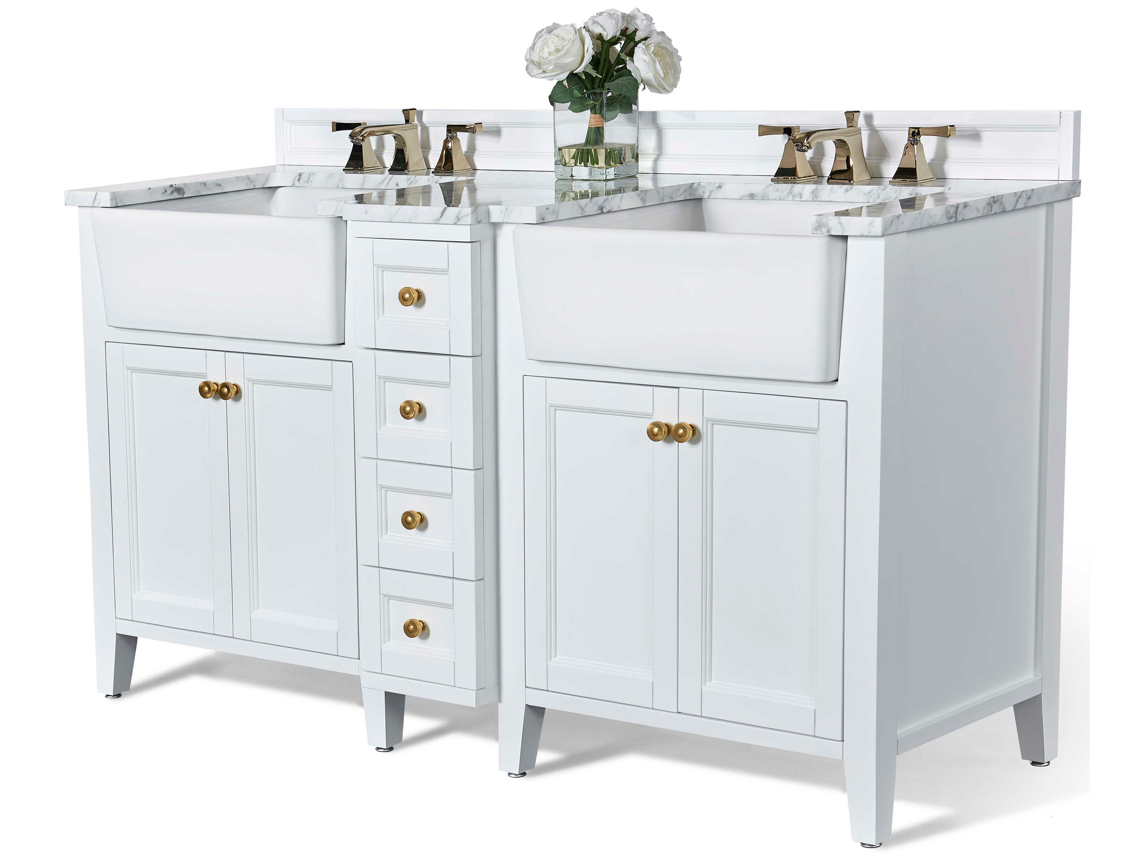 Adeline 60 Inch Bathroom Vanity Set Farmhouse Style