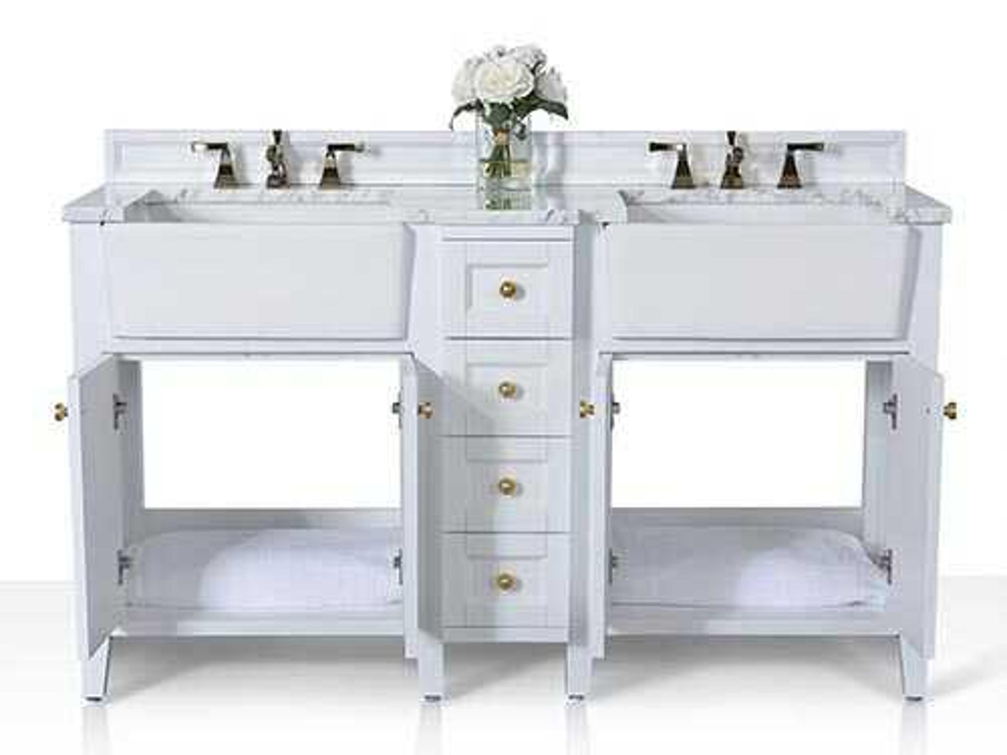 Ancerre Designs Adeline White 60" Vanity