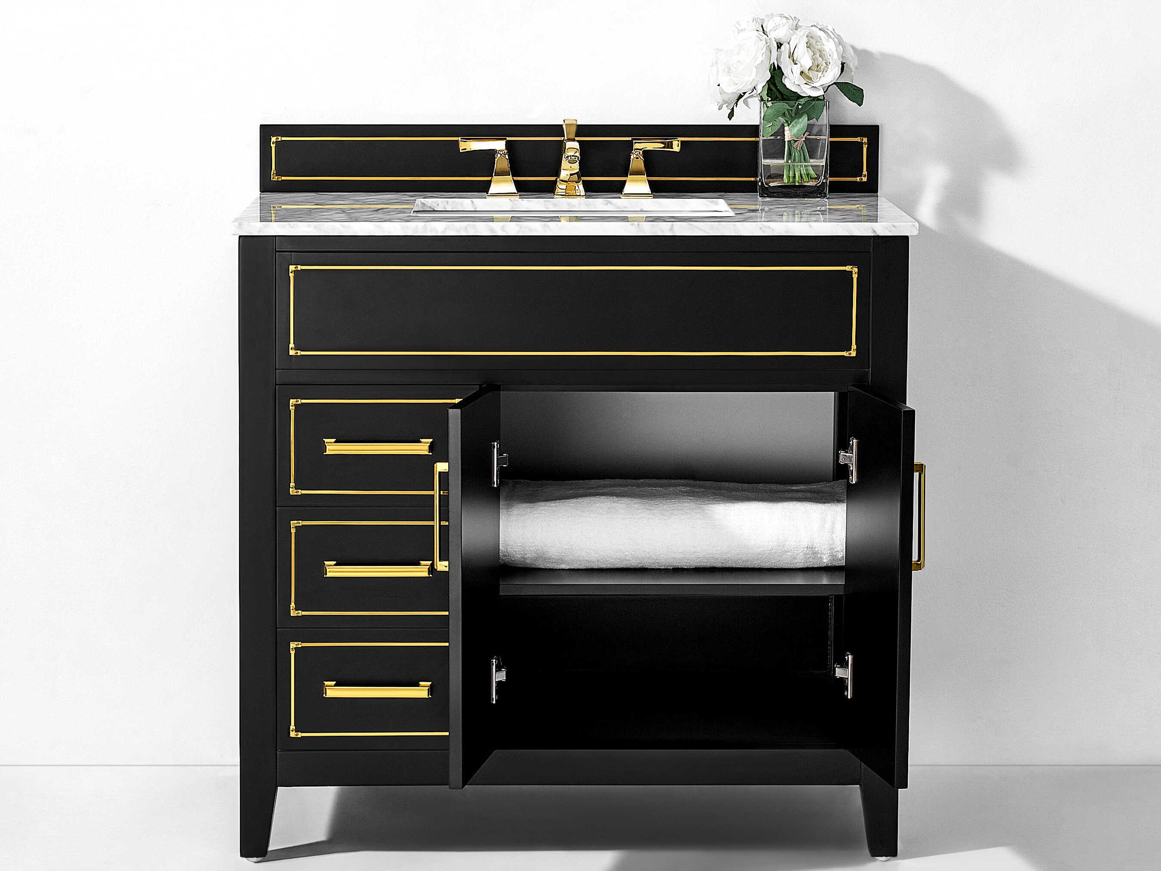 Ancerre Designs Aspen Black Onyx 36" Vanity