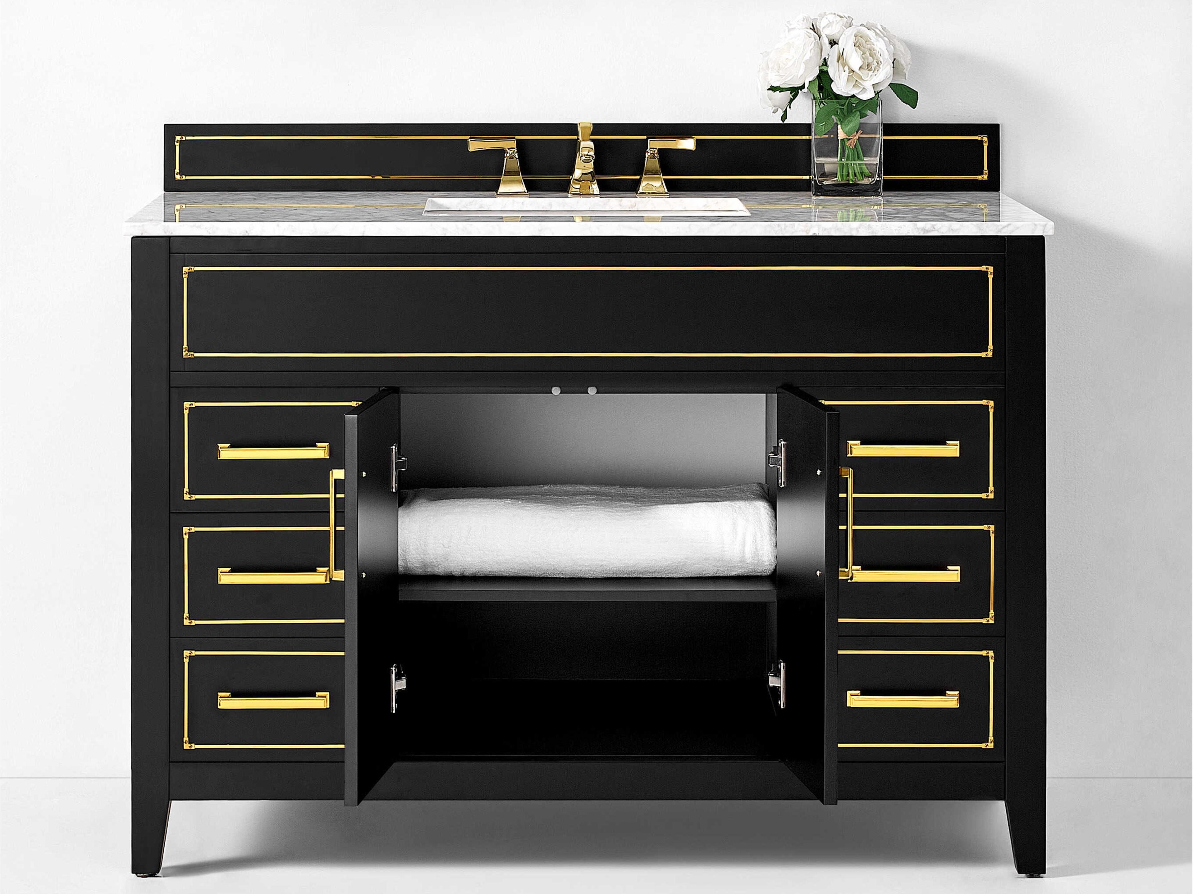 Ancerre Designs Aspen Black Onyx 48" Vanity