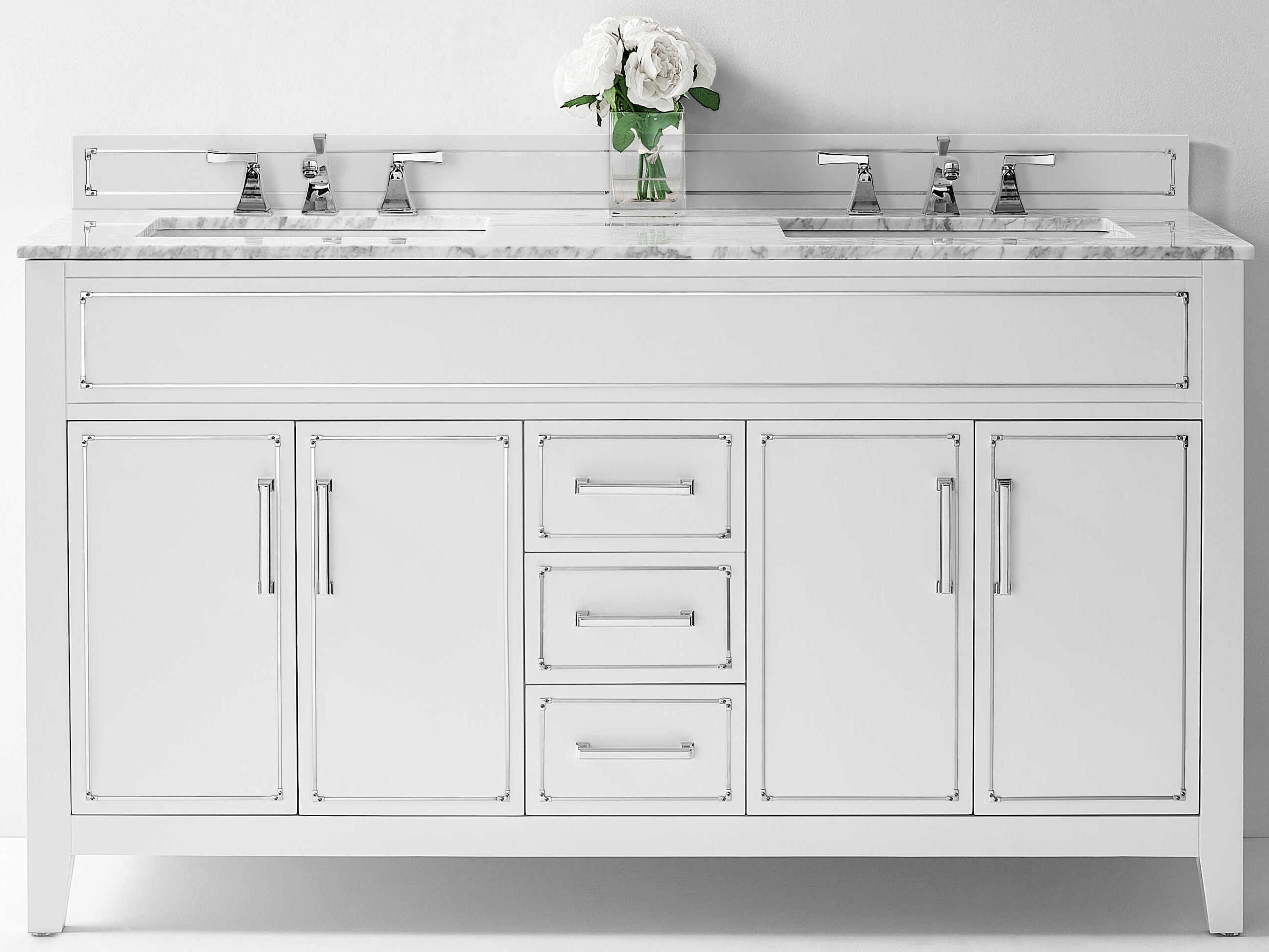 Ancerre Designs Aspen White 60" Vanity