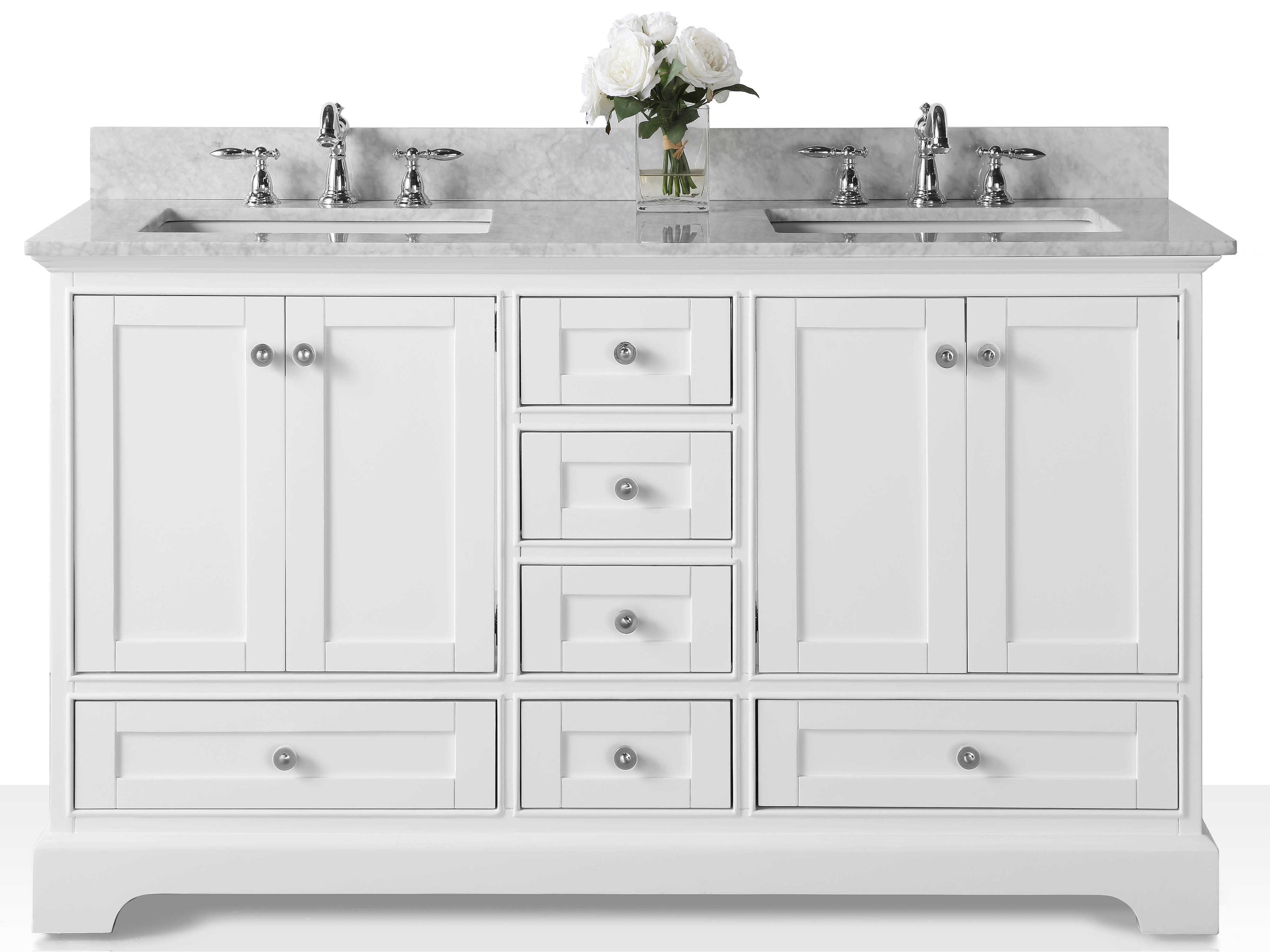 Ancerre Designs Audrey White 60" Vanity