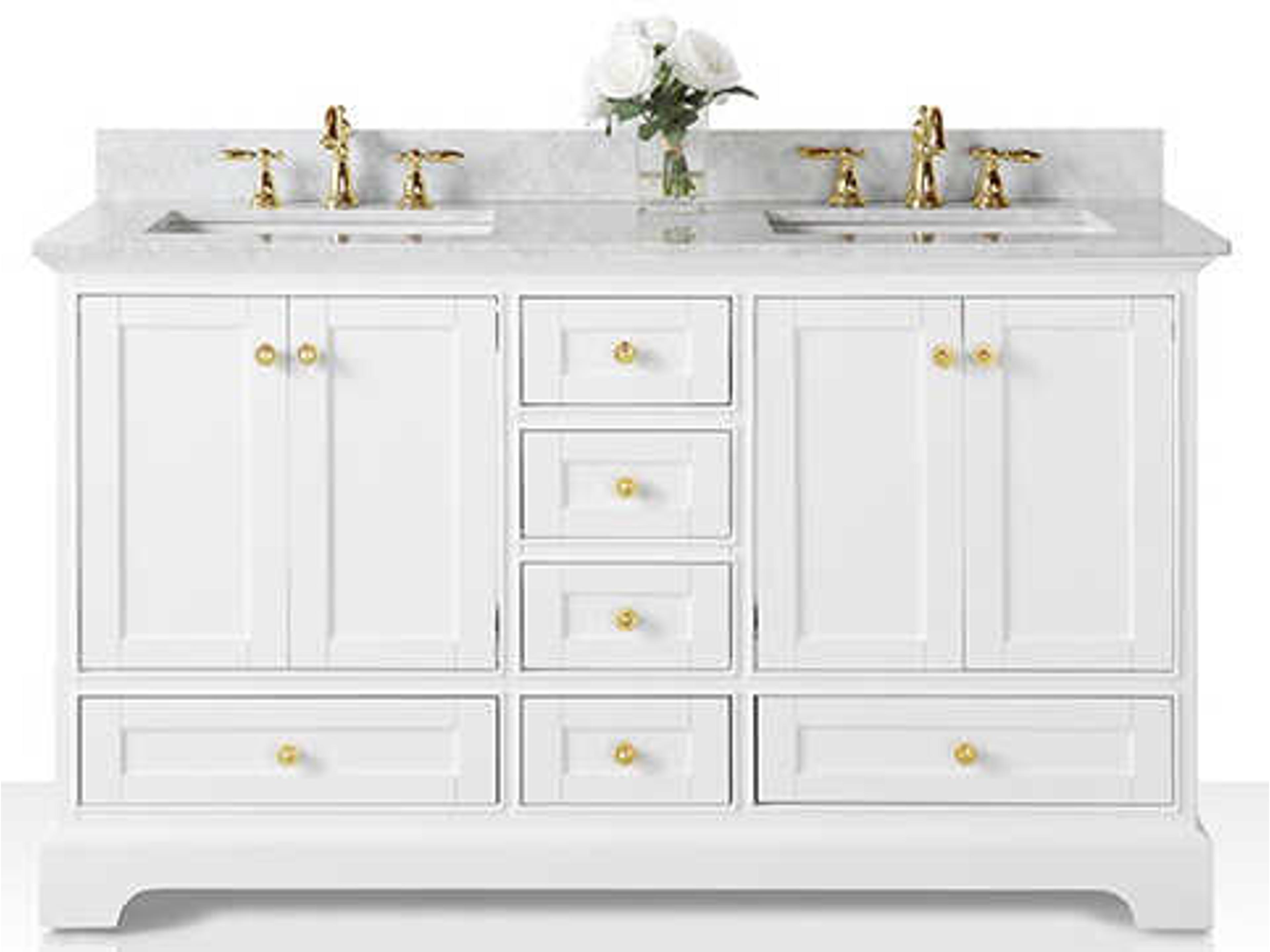 Ancerre Designs Audrey White 60" Vanity