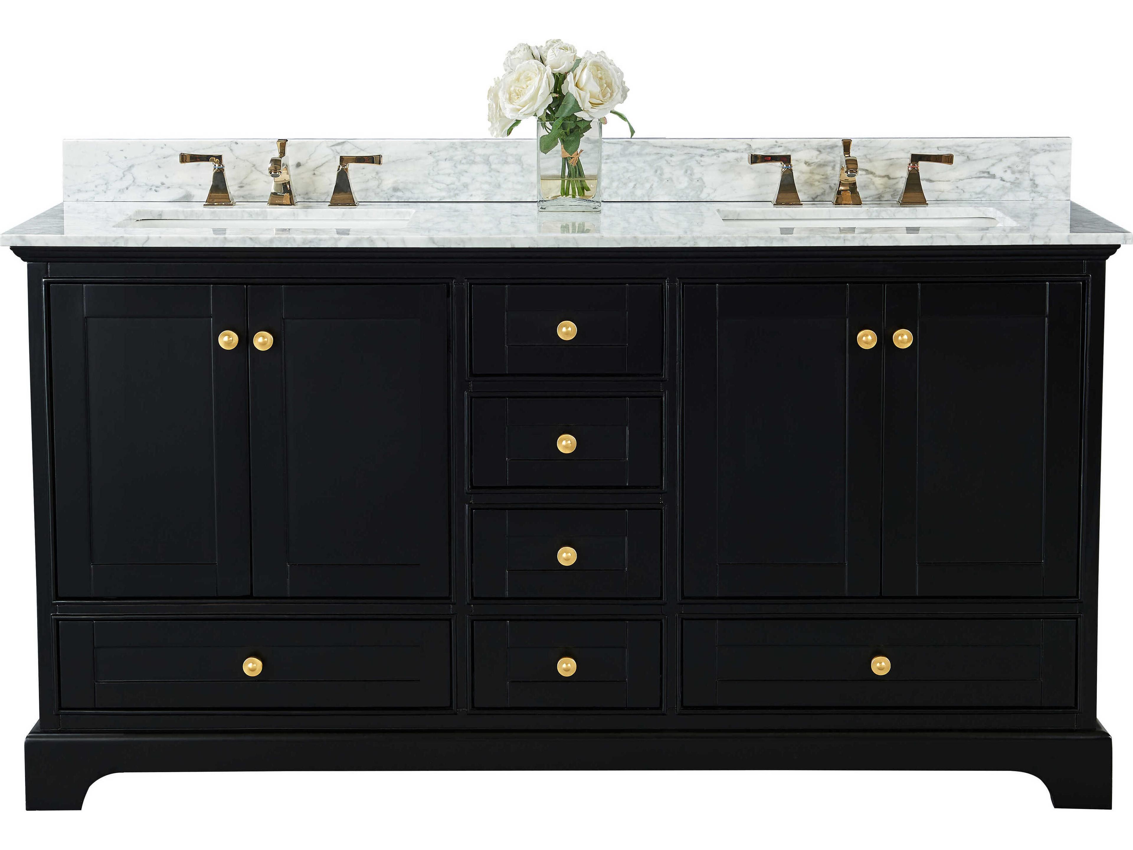 Ancerre Designs Audrey Black Onyx 66" Vanity