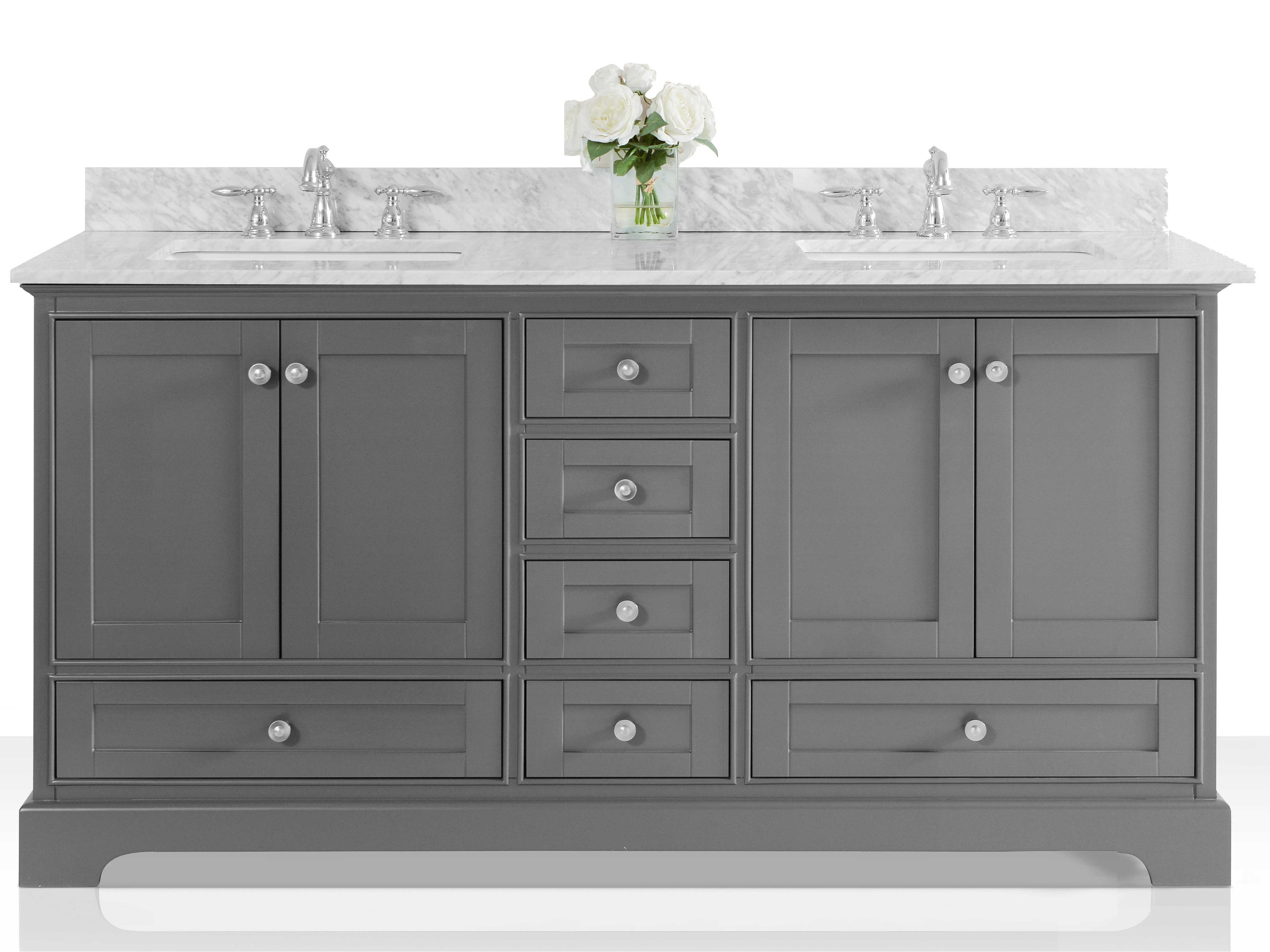 Ancerre Designs Audrey Sapphire Gray 66" Vanity