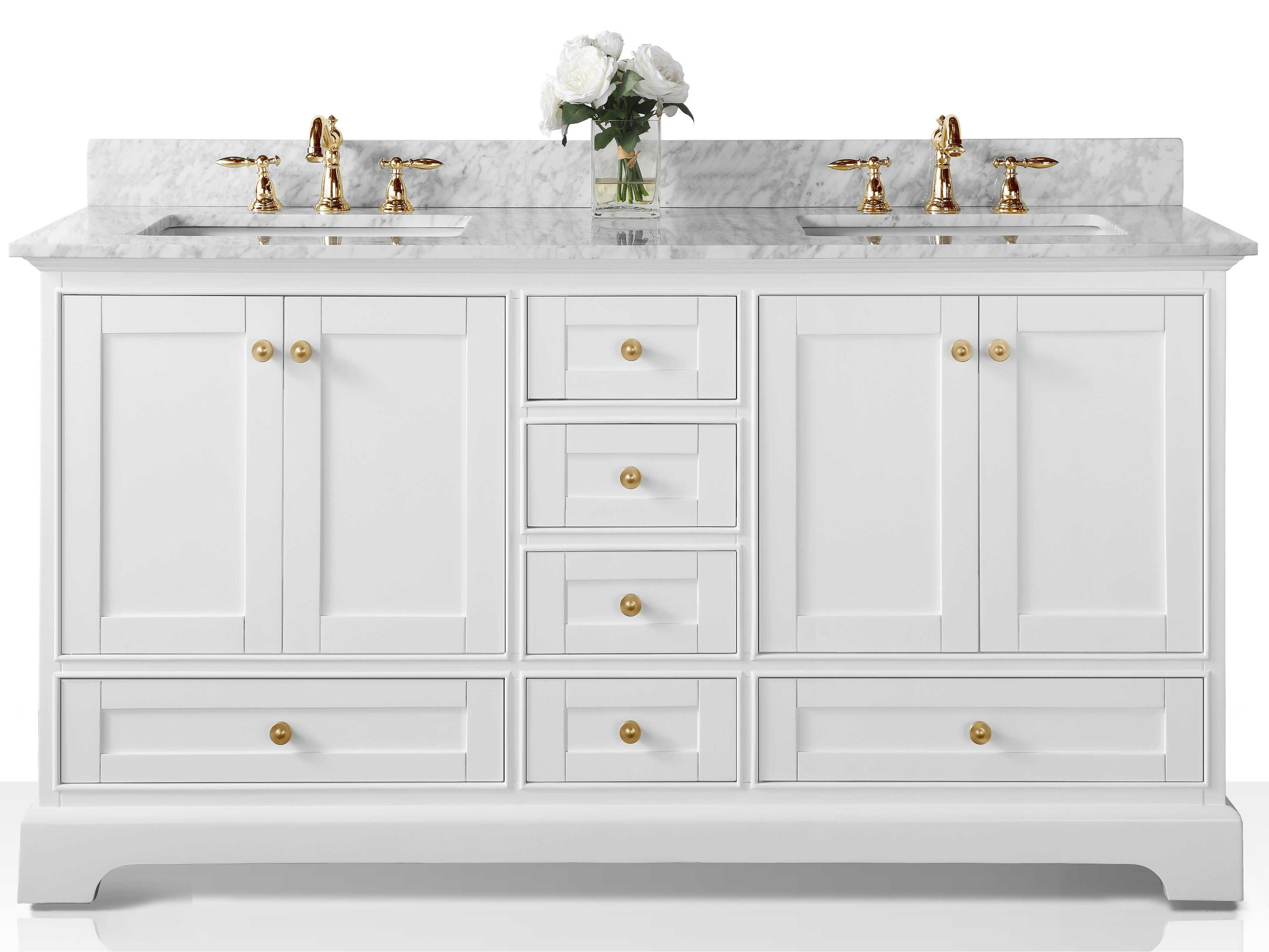 Ancerre Designs Audrey White 66" Vanity