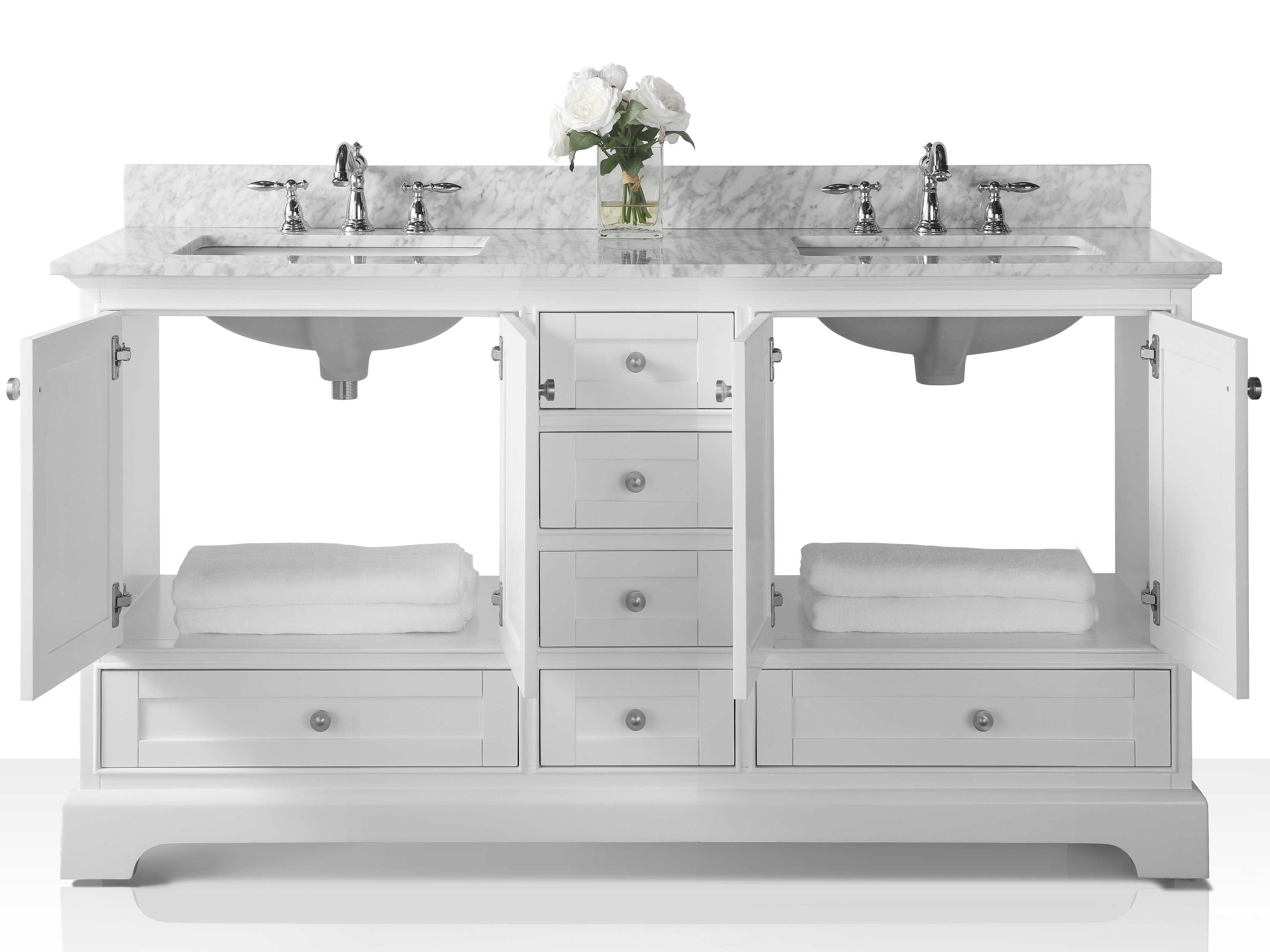 Ancerre Designs Audrey White 66" Vanity