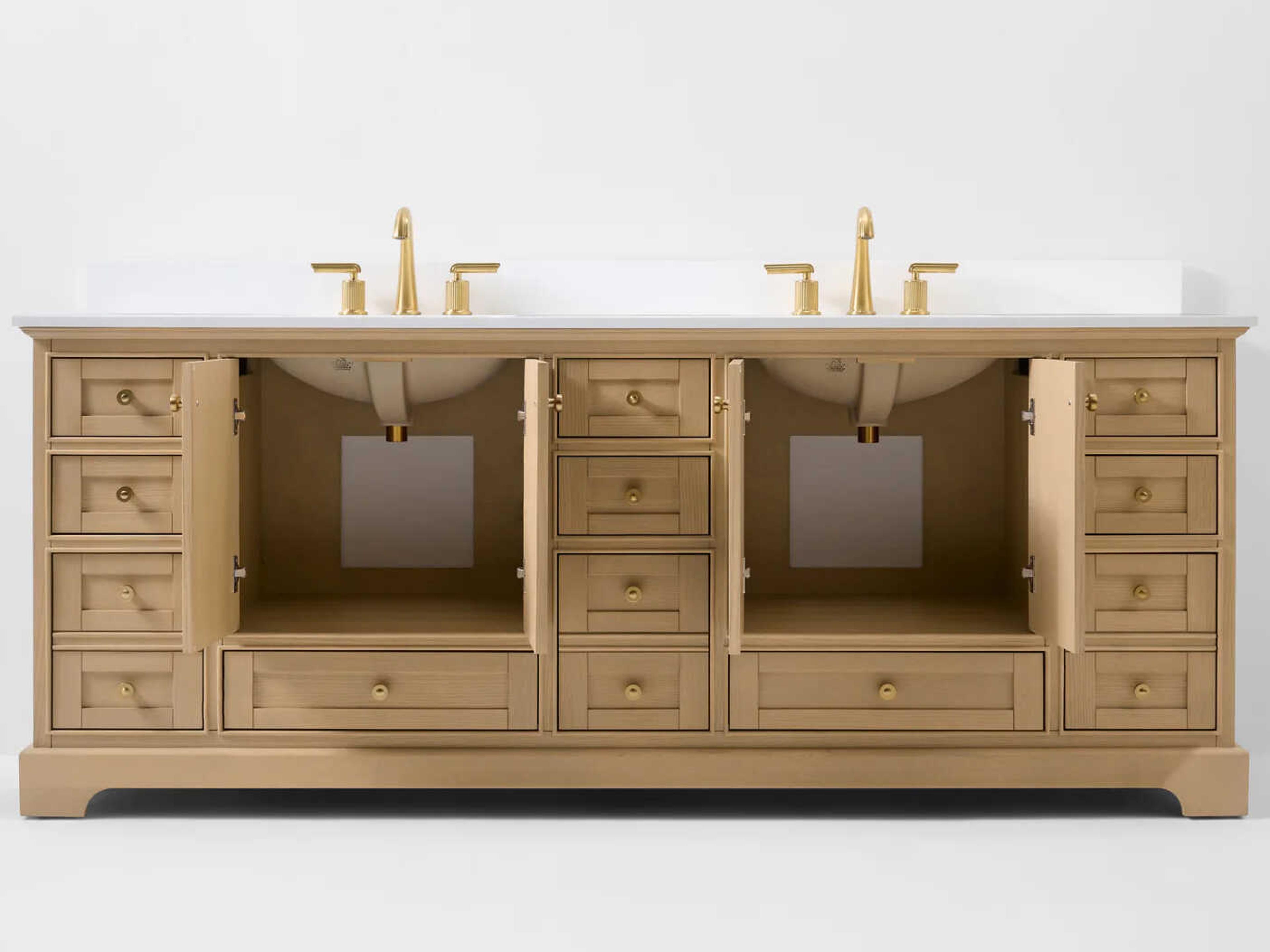 Ancerre Designs Audrey Oak 84" Vanity