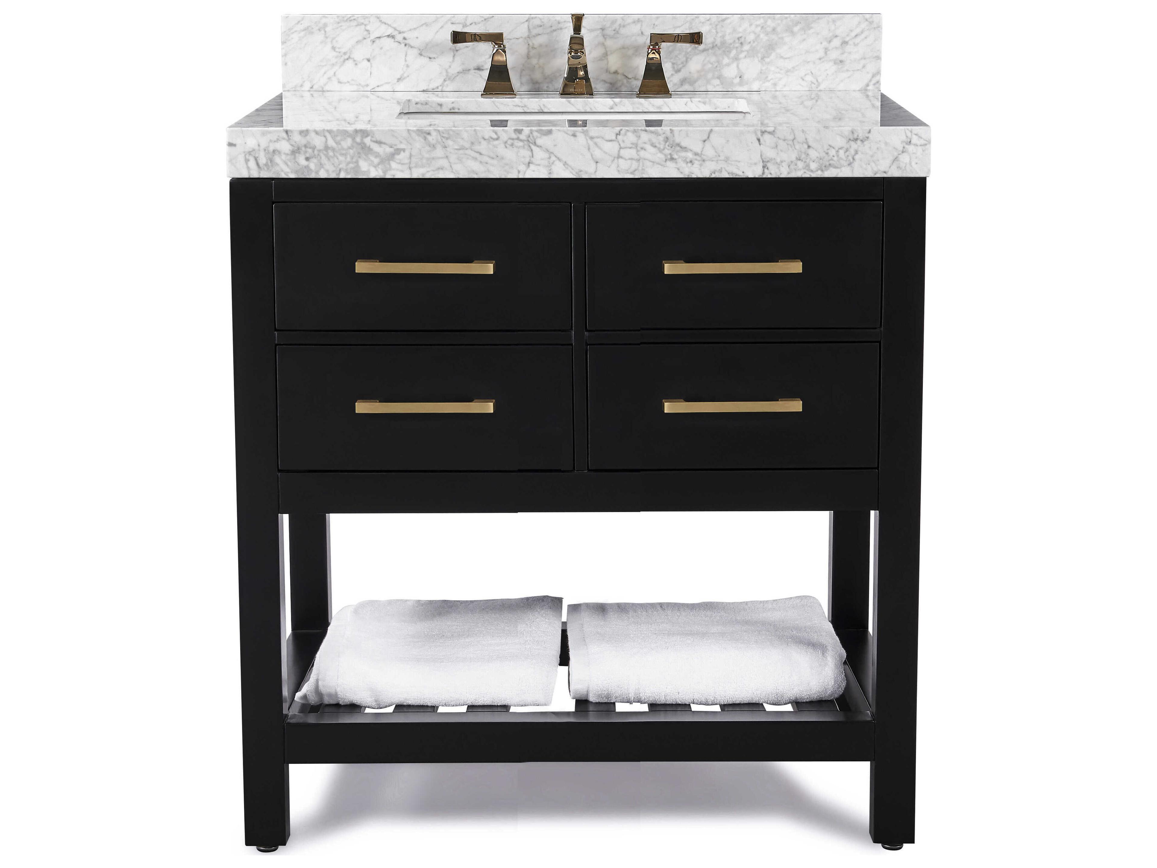 Ancerre Designs Elizabeth Black Onyx 36" Vanity