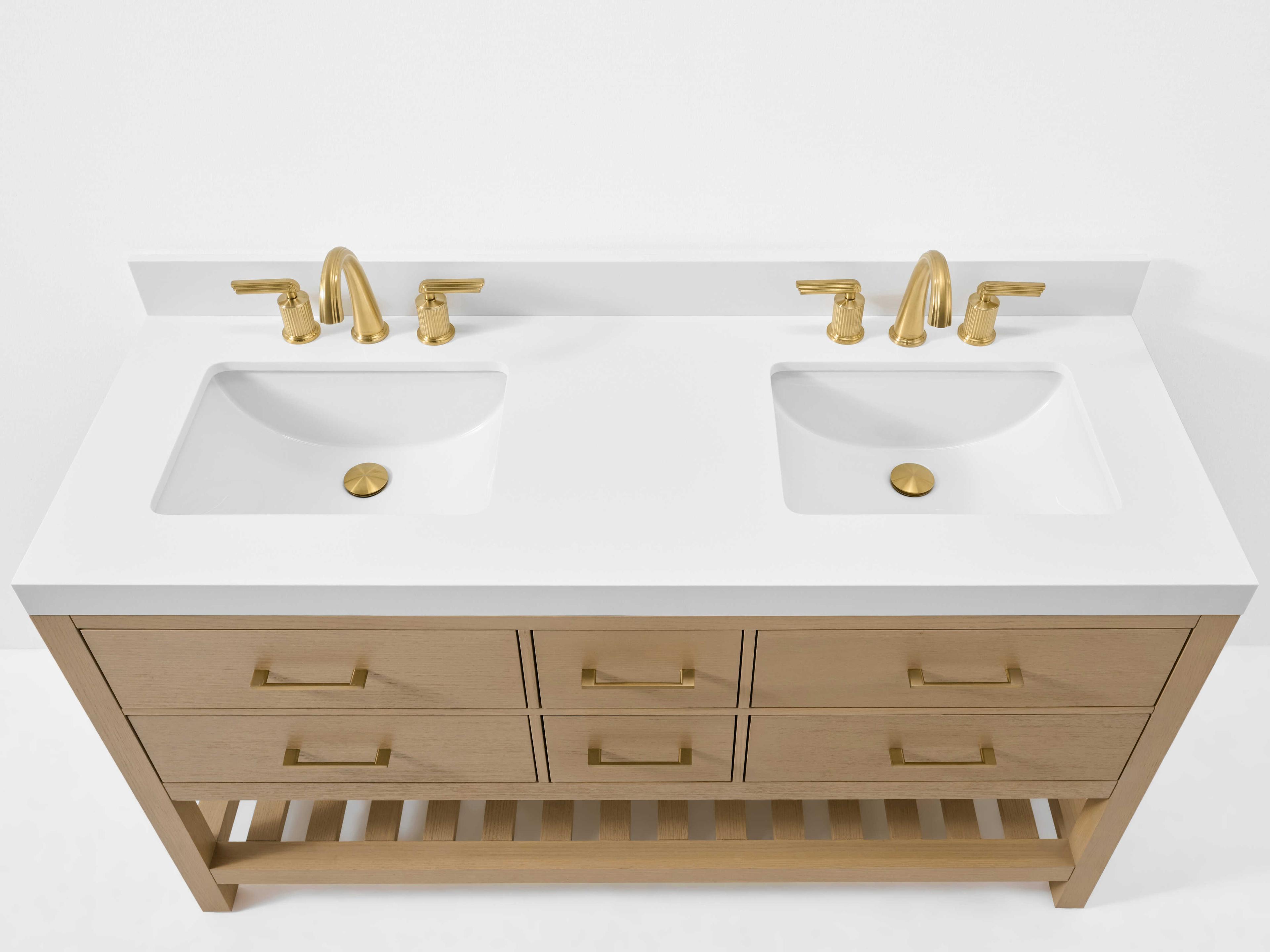 Ancerre Designs Elizabeth Oak 60" Vanity