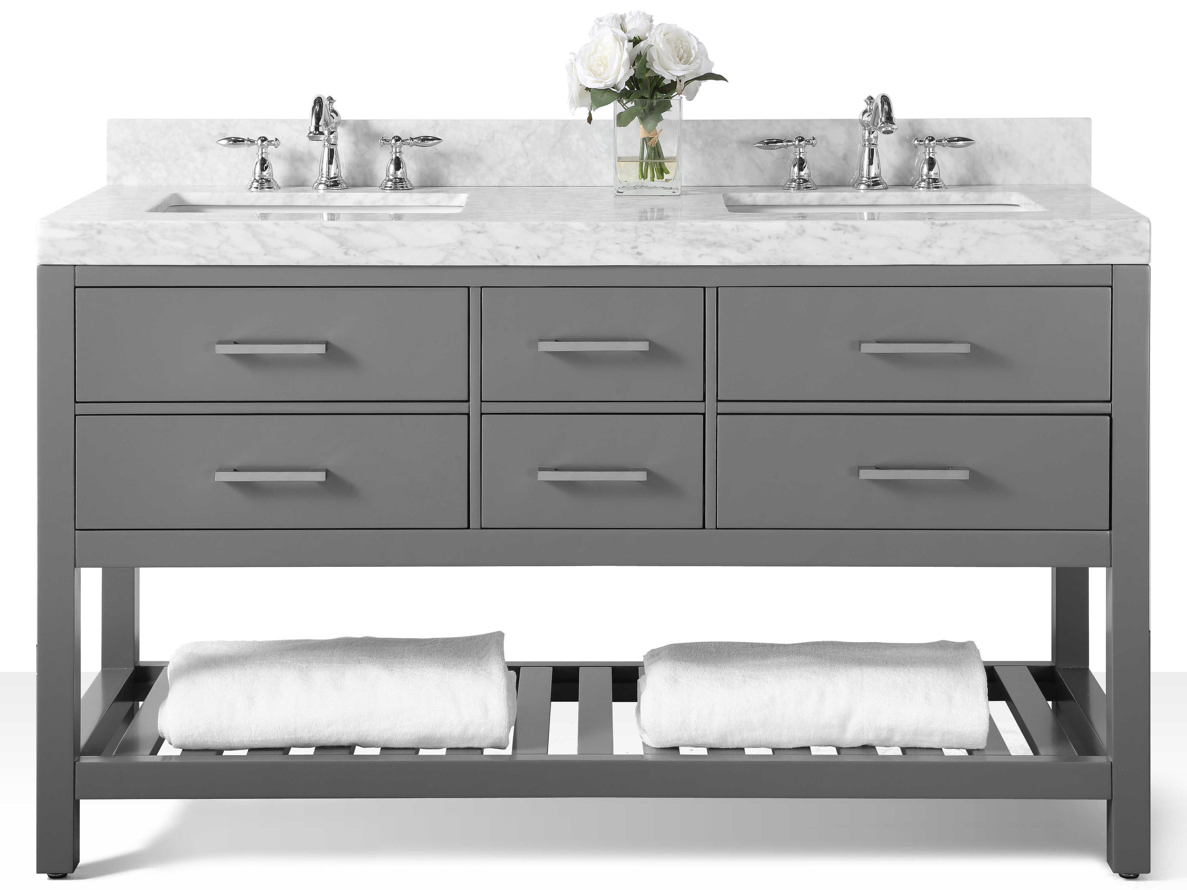 Ancerre Designs Elizabeth Sapphire Gray 60" Vanity
