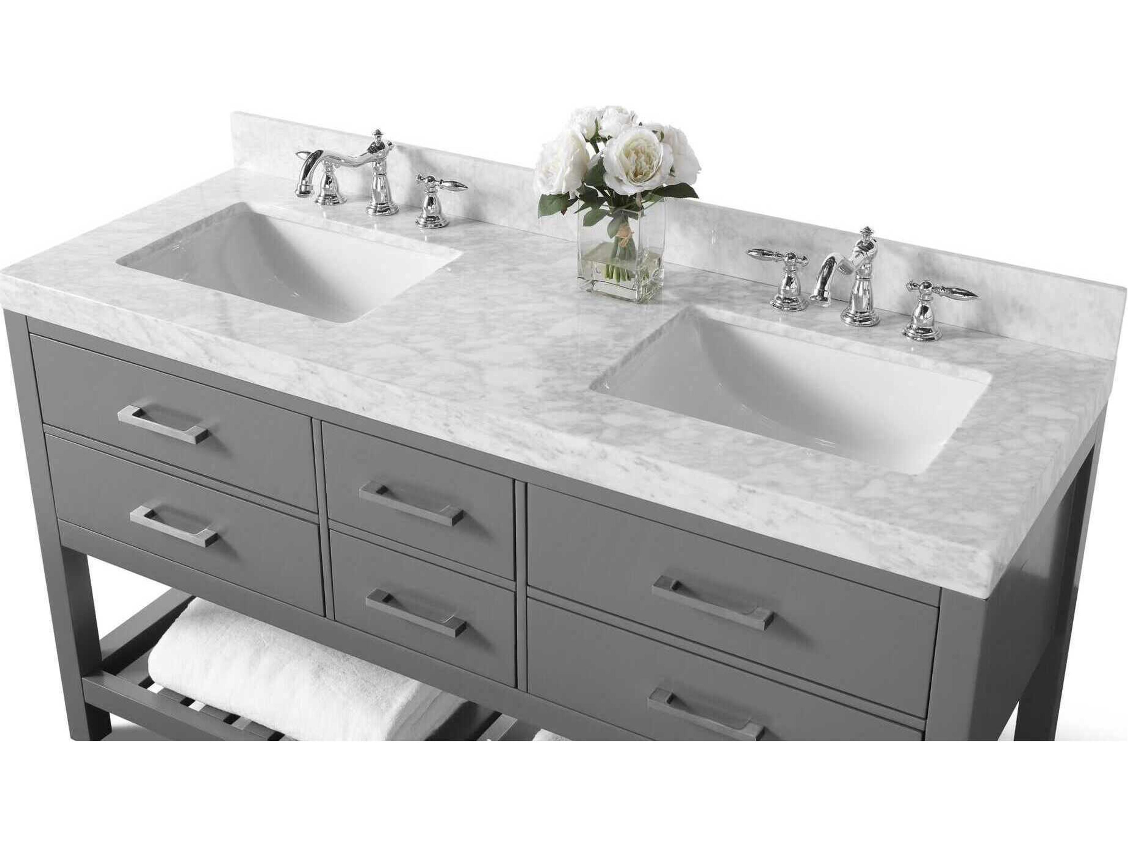Ancerre Designs Elizabeth Sapphire Gray 60" Vanity