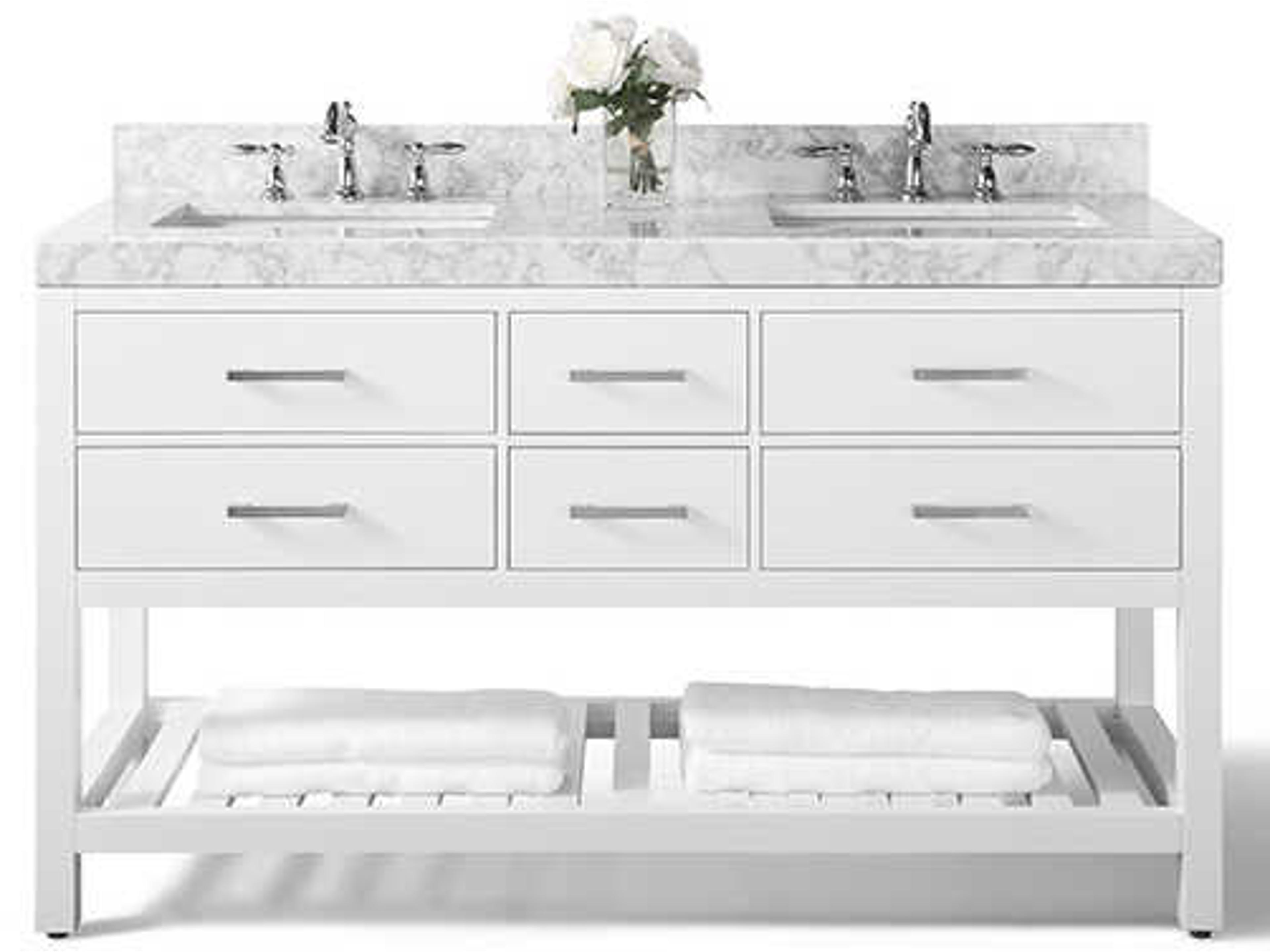 Ancerre Designs Elizabeth White 60" Vanity