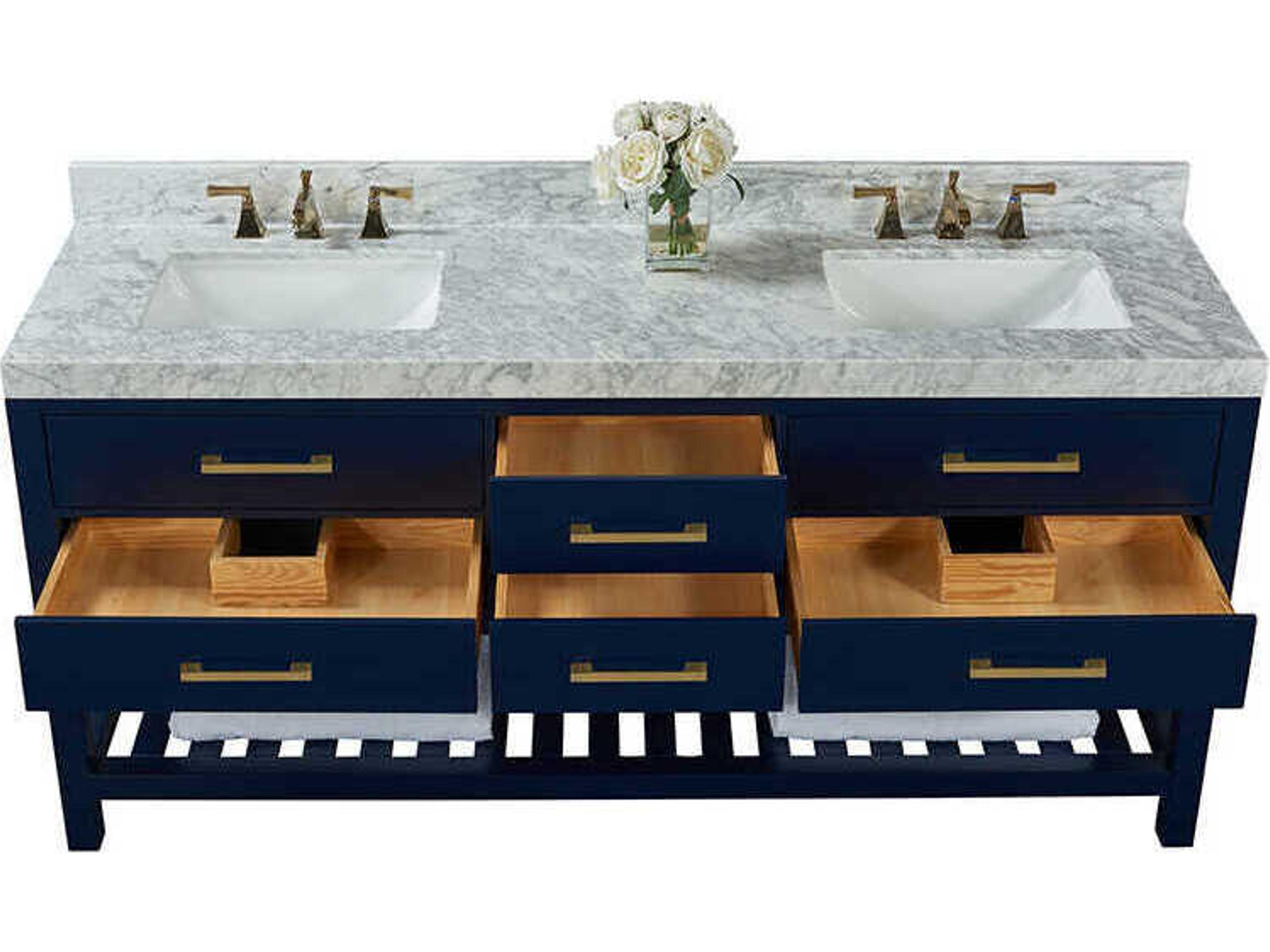 Ancerre Designs Elizabeth Heritage Blue 72" Vanity