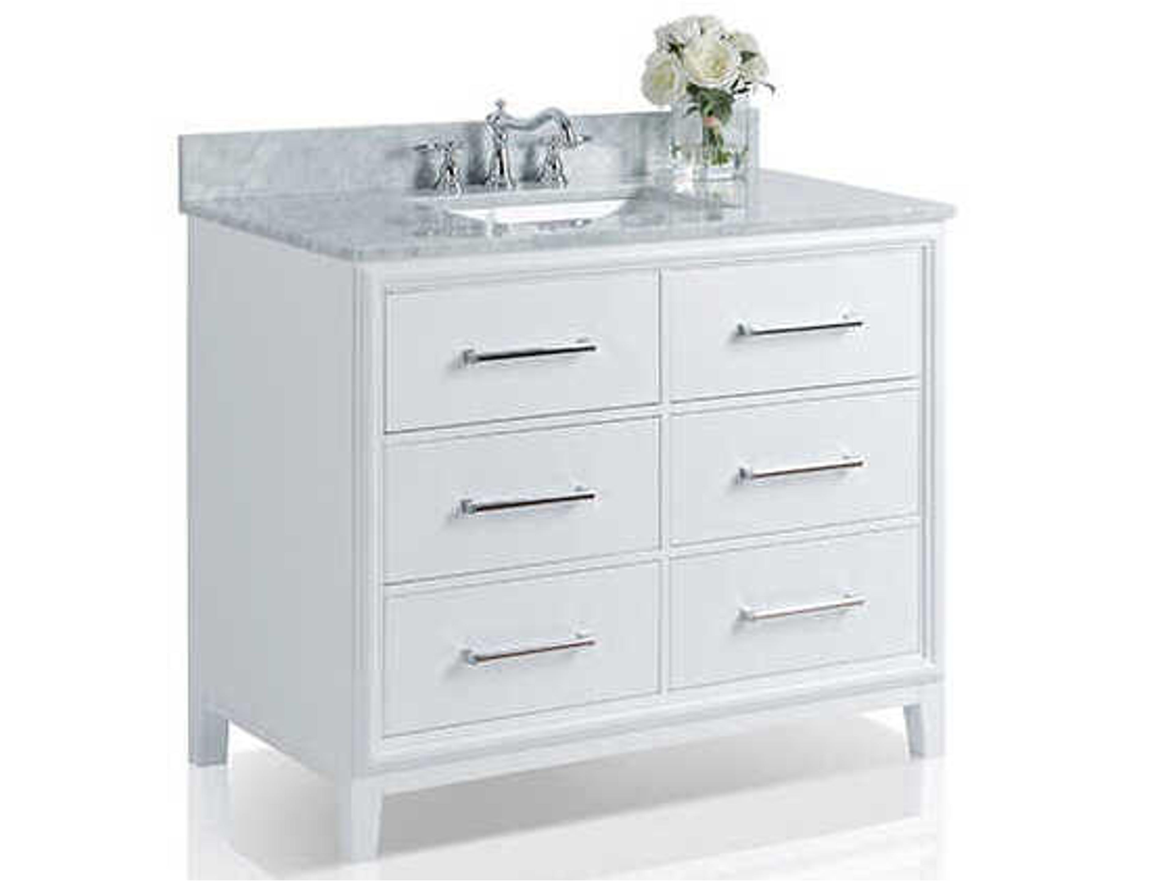 Ellie 42-inch Bathroom Vanity in White