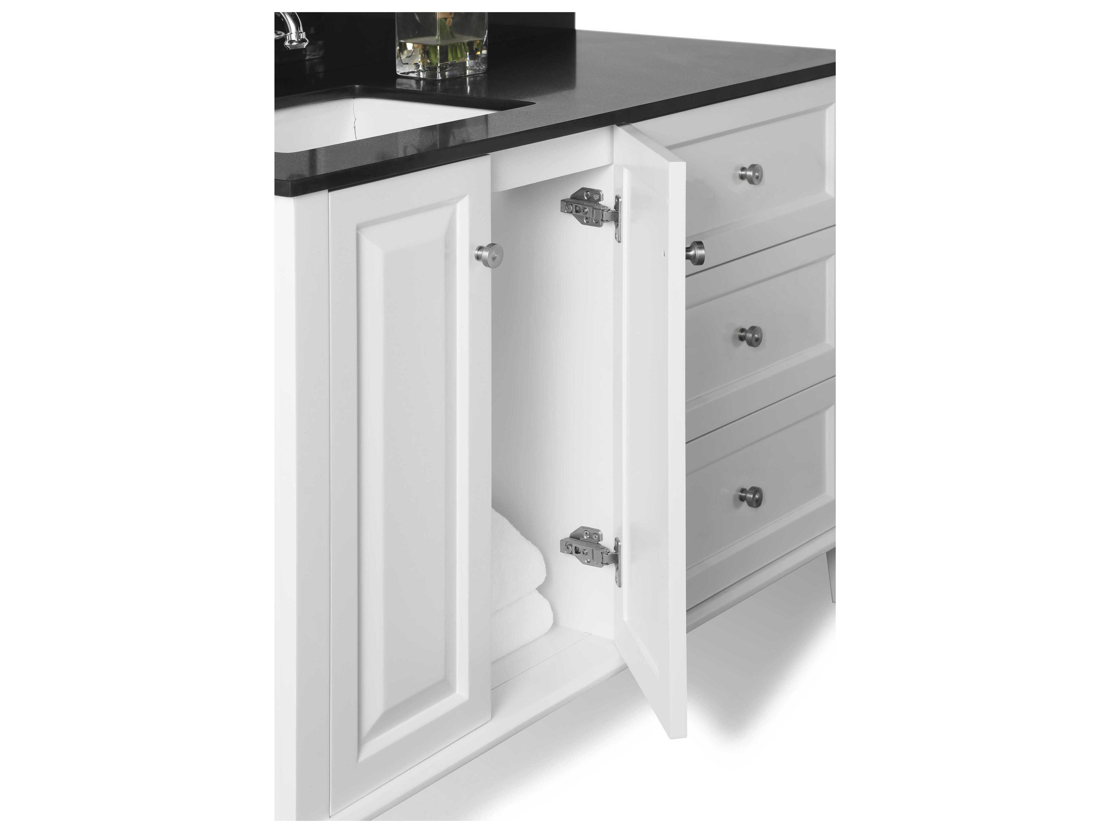 Ancerre Designs Hannah White 48" Left Basin Vanity