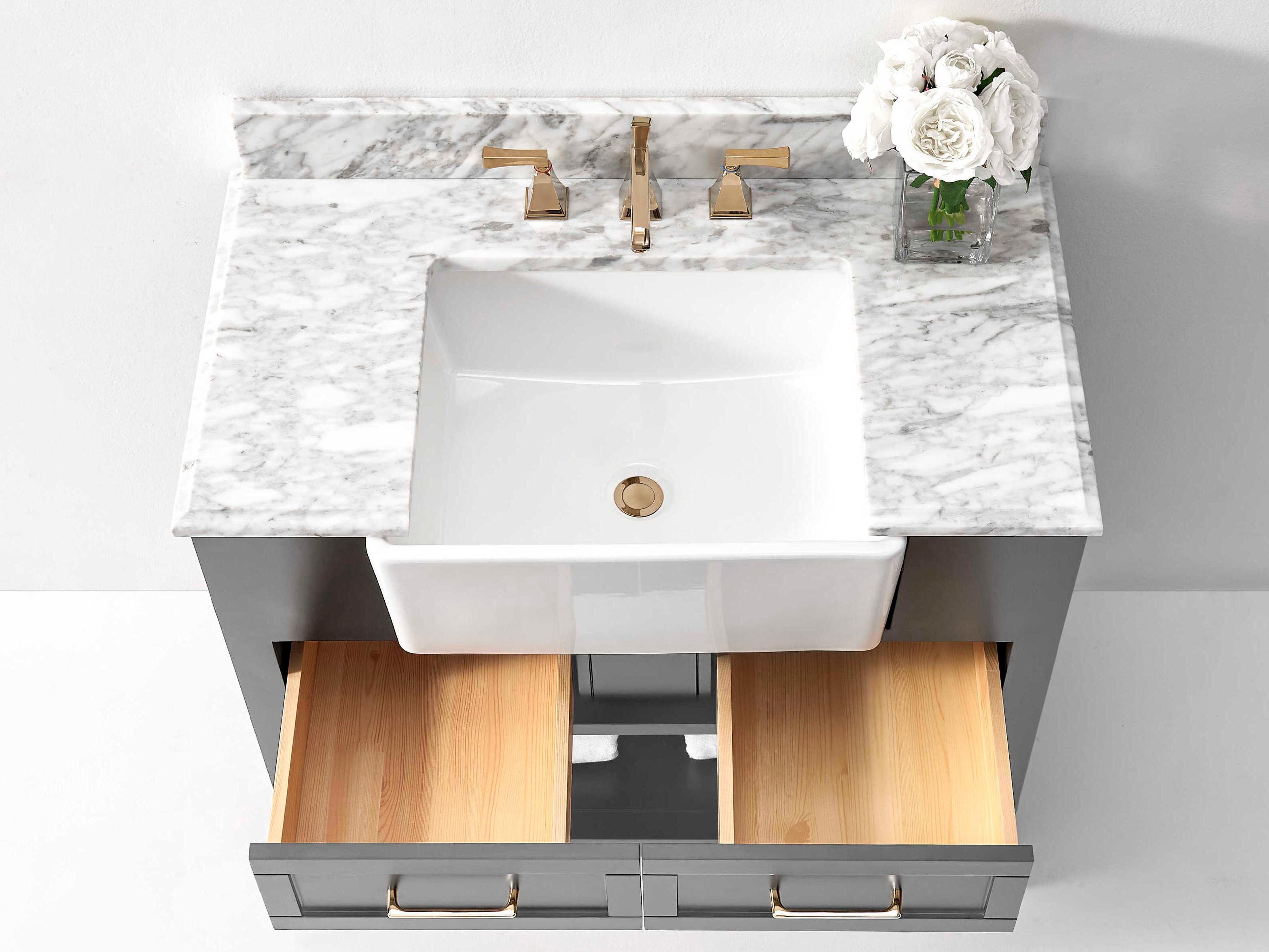 Ancerre Designs Hayley Sea Cloud Gray 36" Vanity