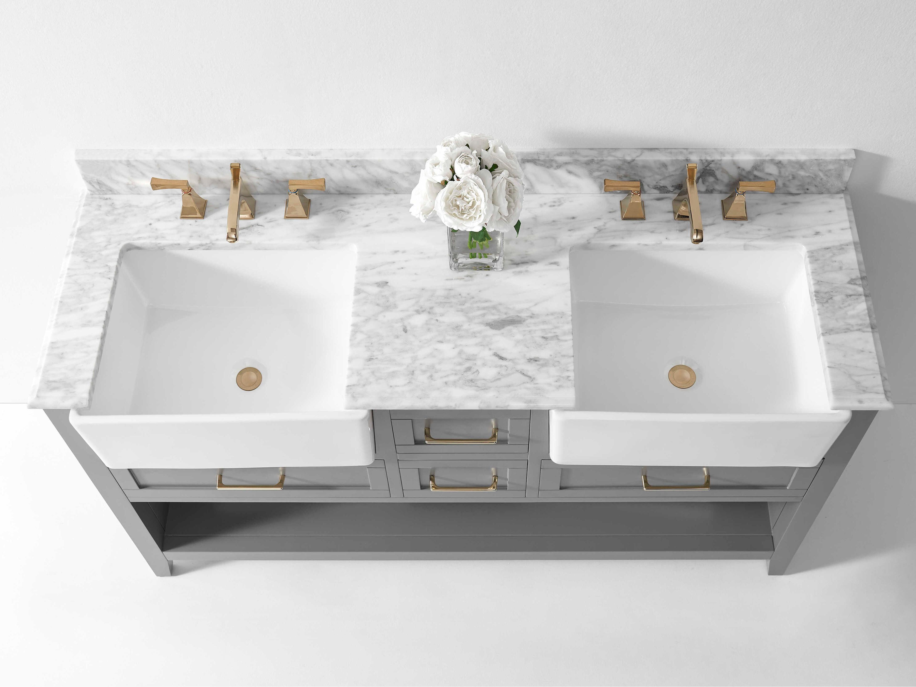 Ancerre Designs Hayley Sea Cloud Gray 60" Vanity