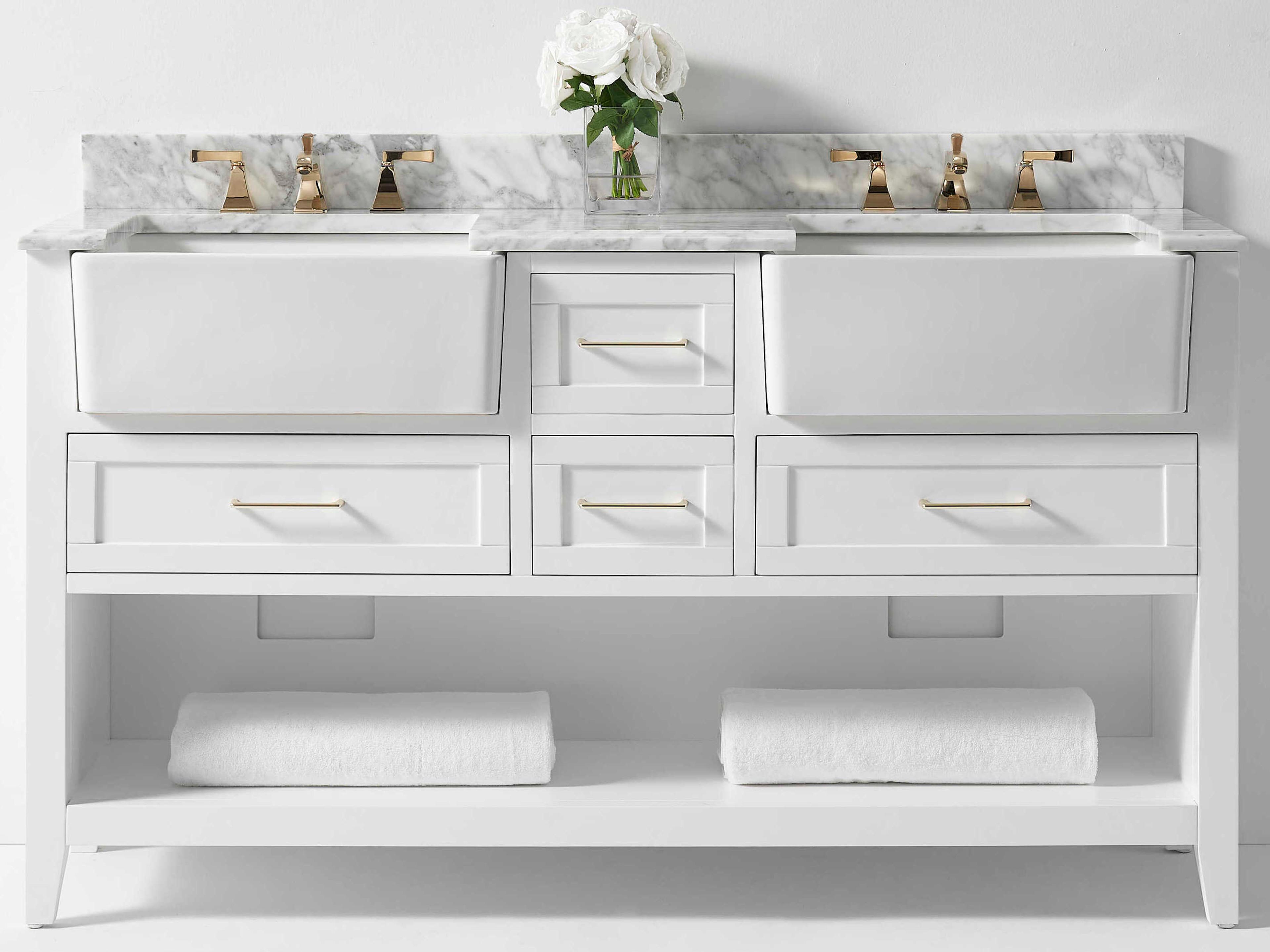 Ancerre Designs Hayley White 60" Vanity
