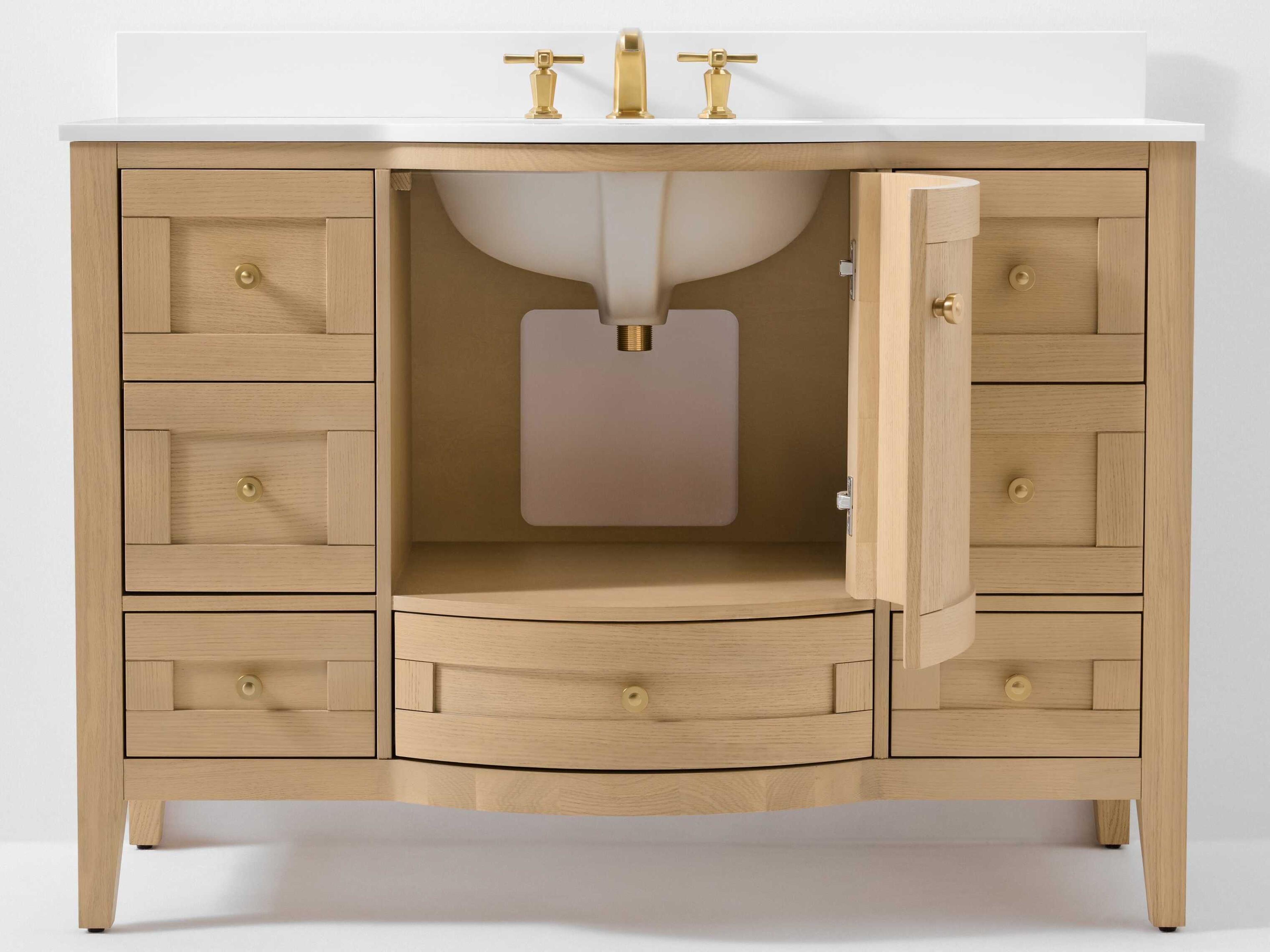 Ancerre Designs Lauren Oak 48" Vanity