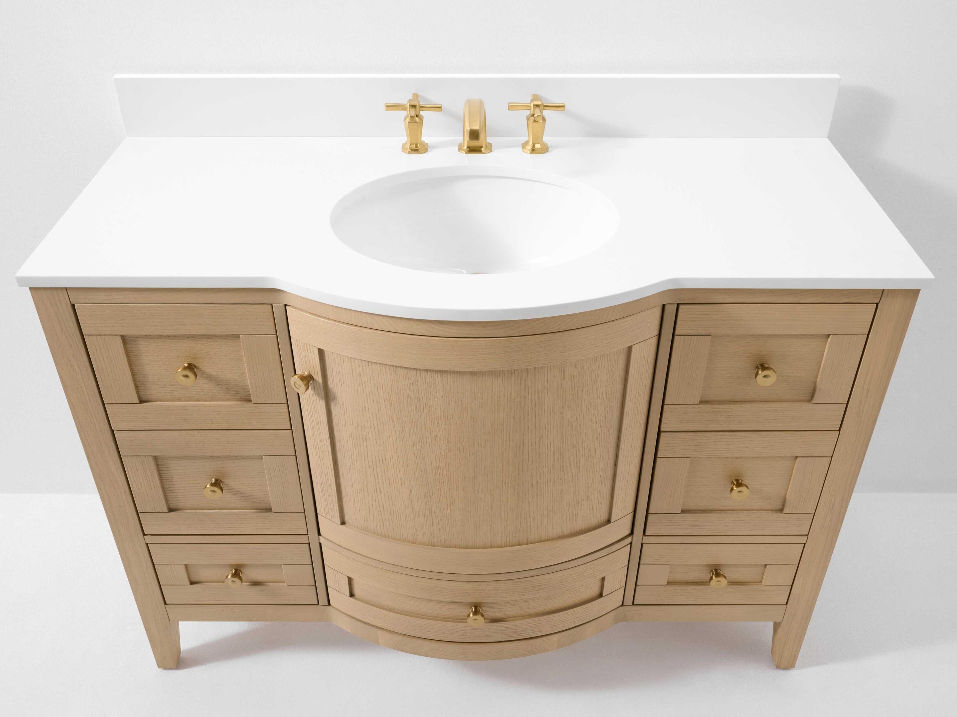 Ancerre Designs Lauren Oak 48" Vanity