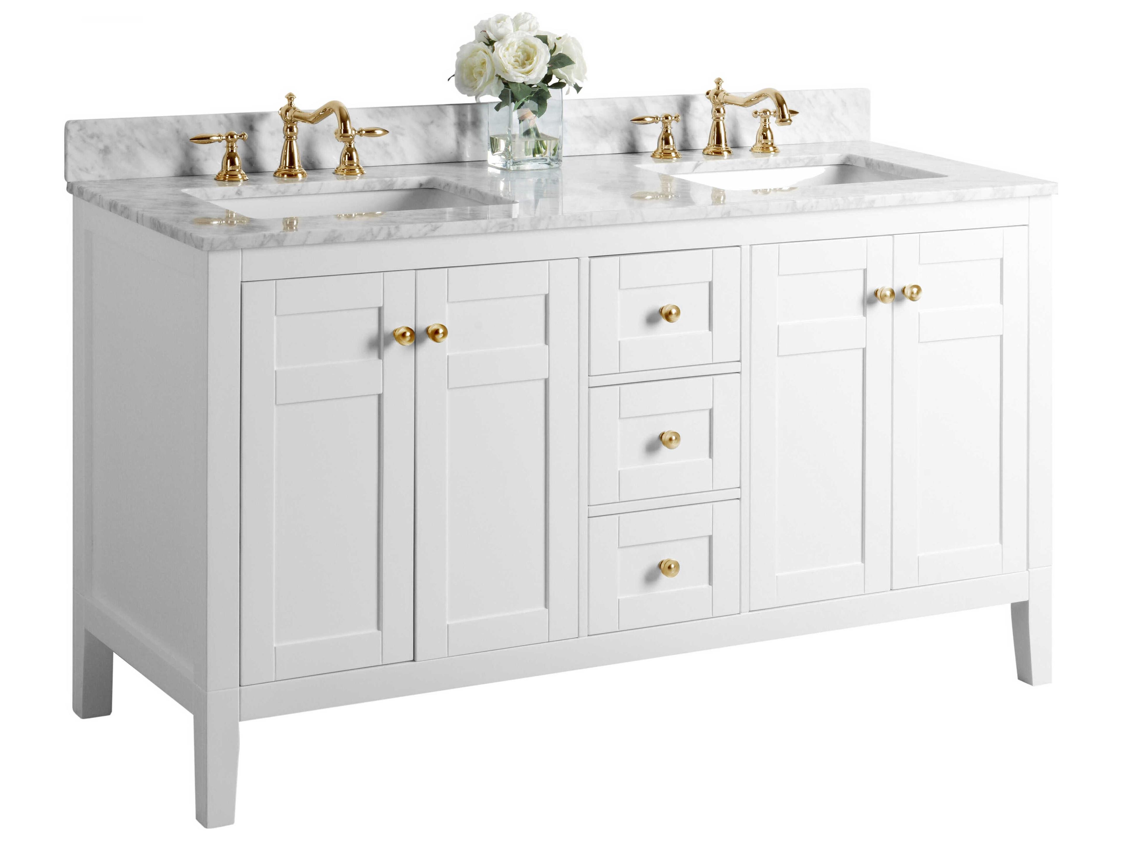 Ancerre Designs Maili White 60" Vanity