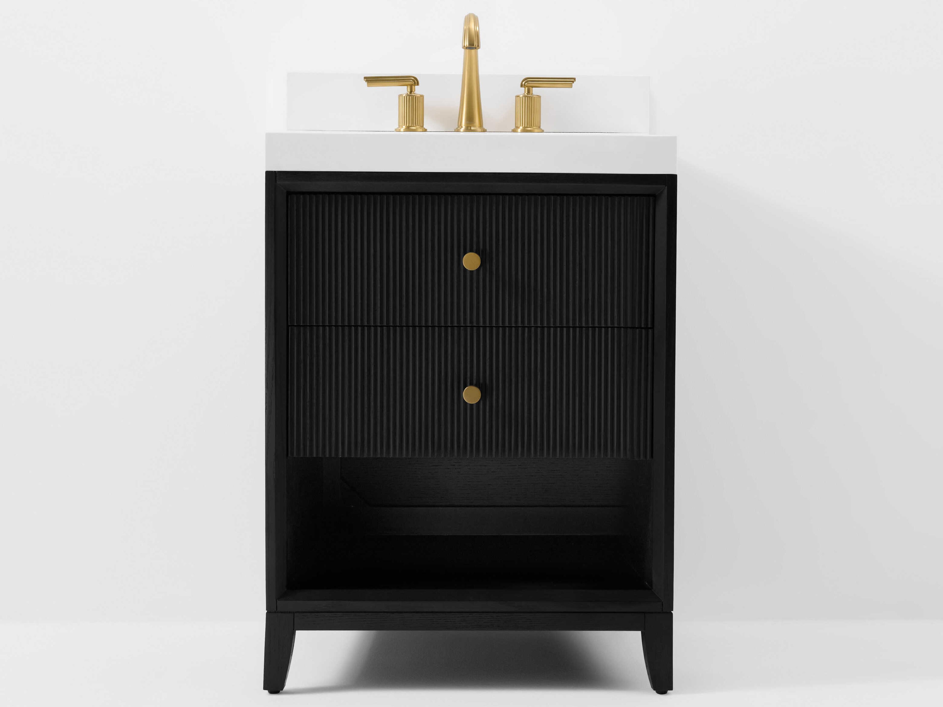 Bathroom Vanity Momo 24 Inch Black Oak