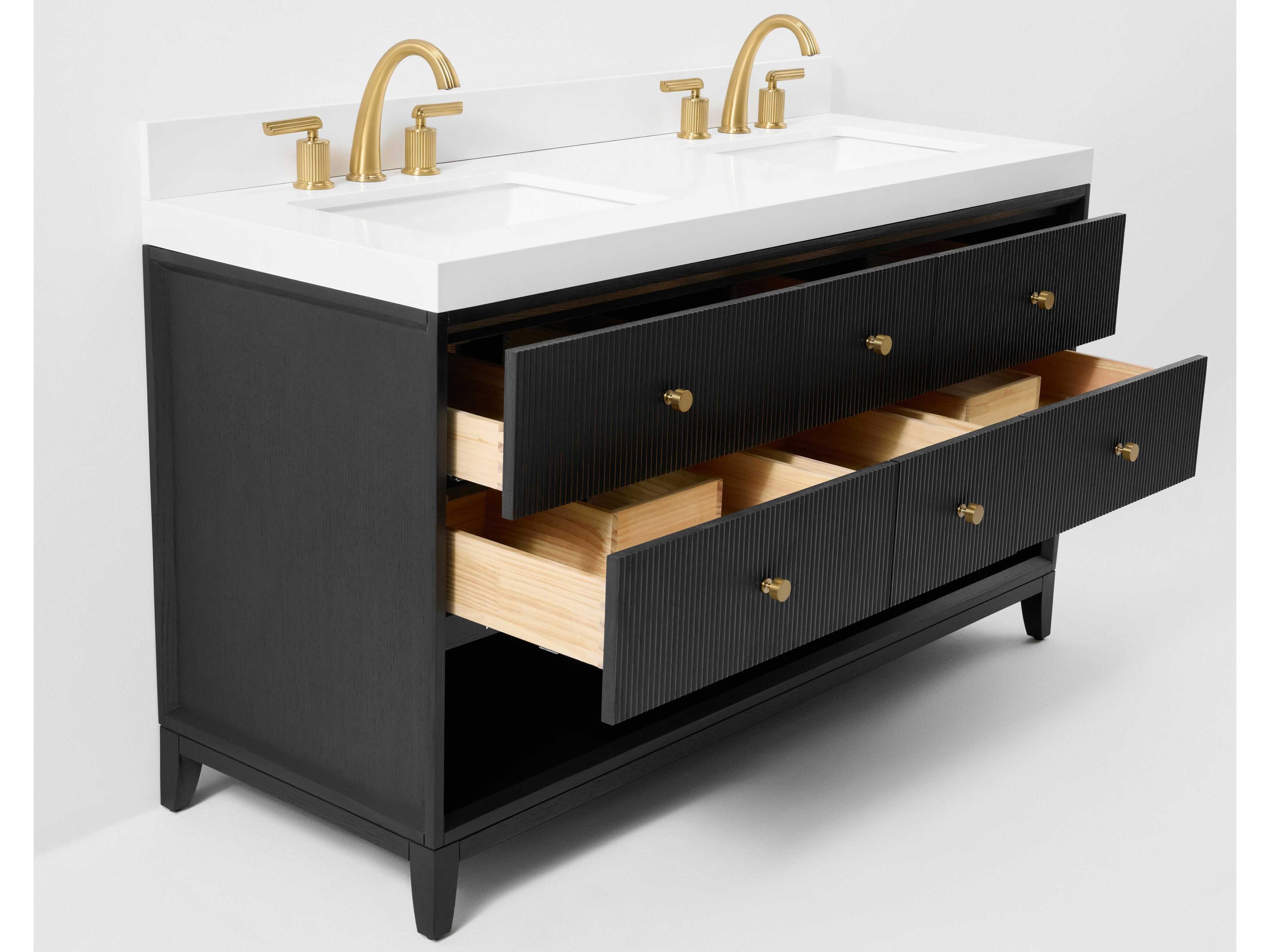 Ancerre Designs Momo Black Oak 60" Vanity