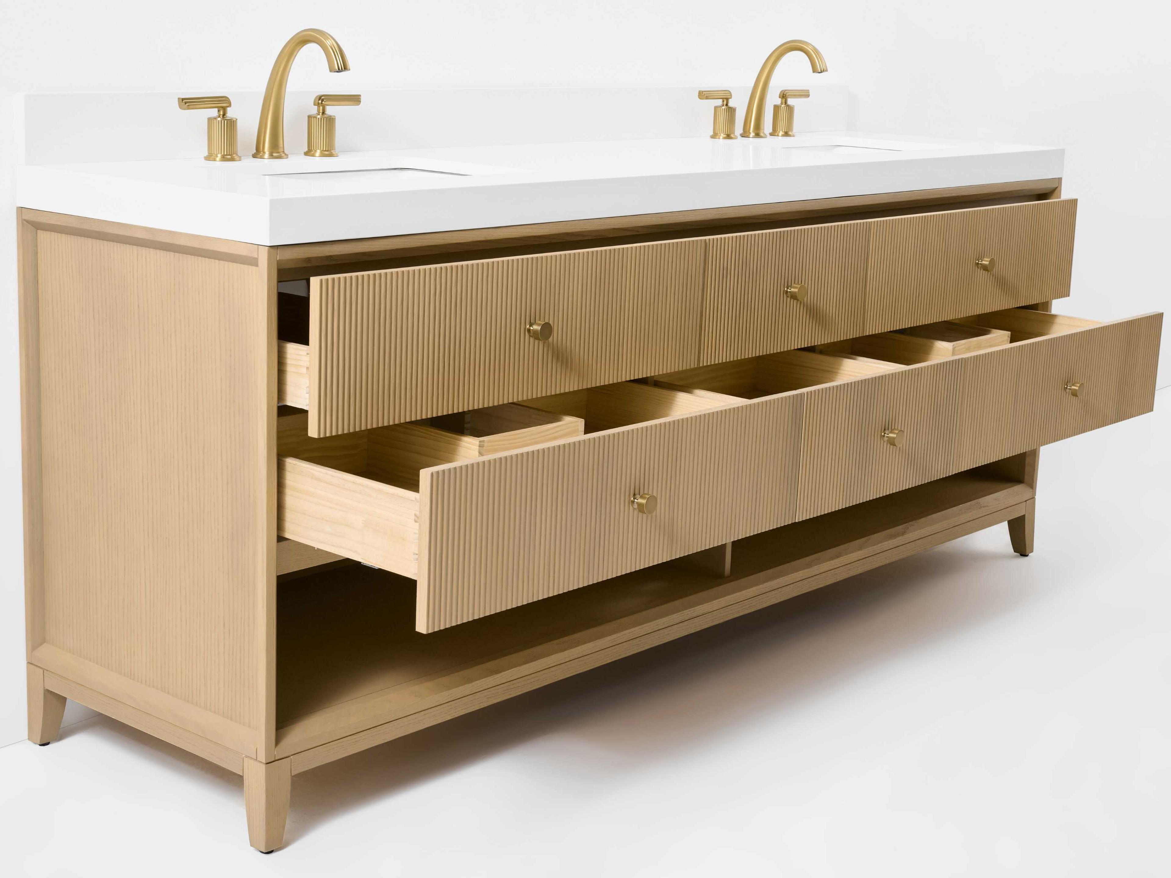 Ancerre Designs Momo Oak 84" Vanity