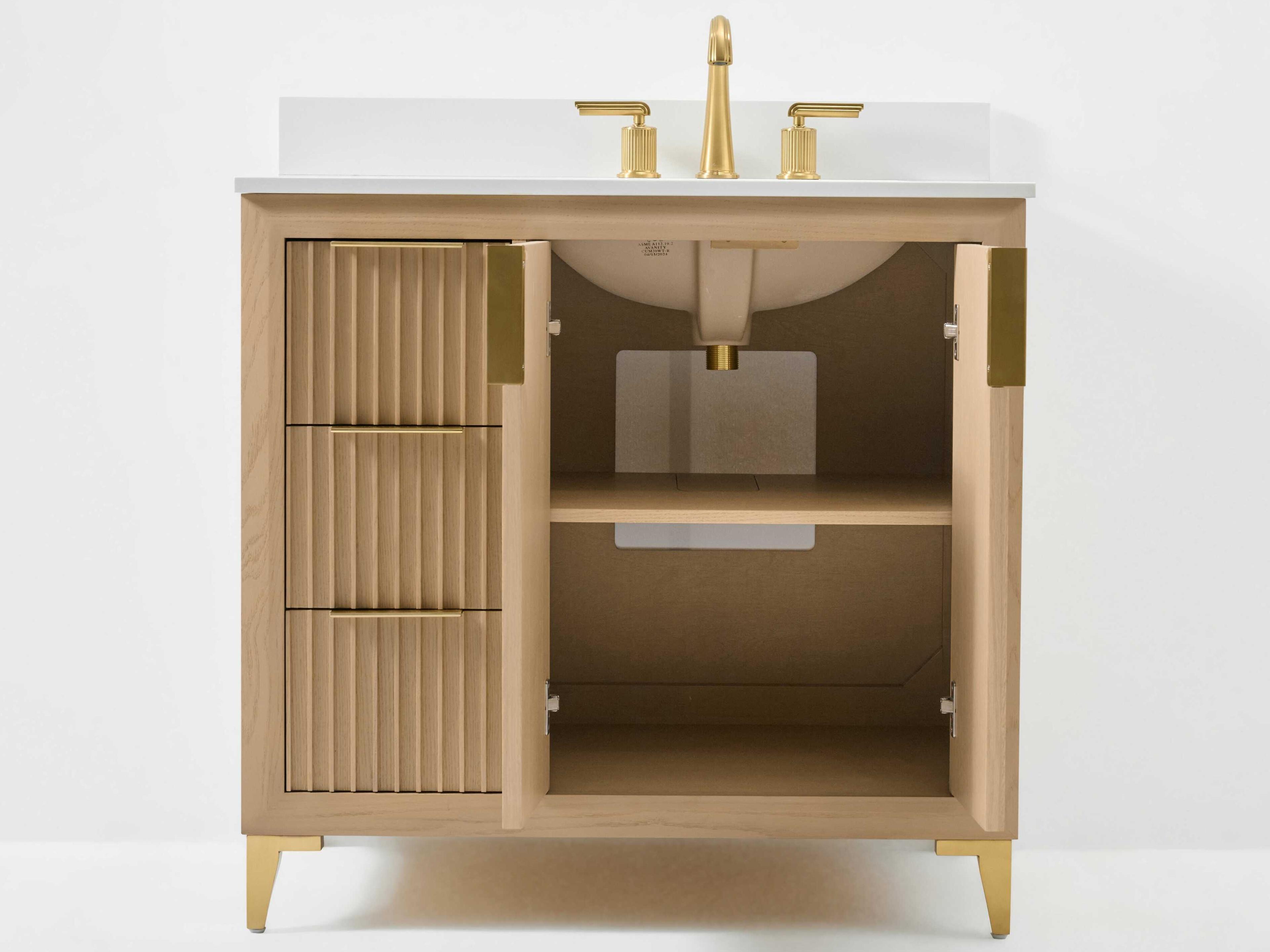 Ancerre Designs Turlington Oak 36" Vanity