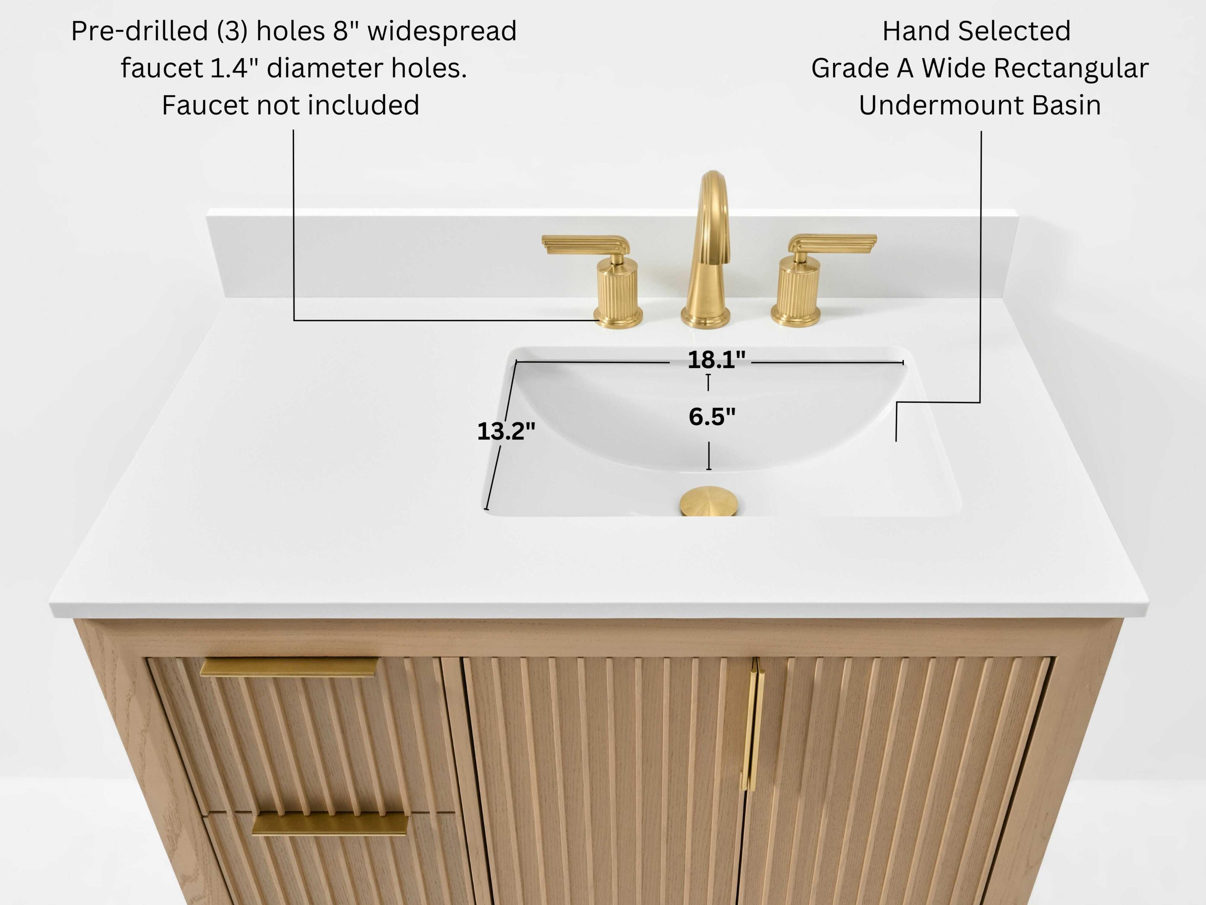Ancerre Designs Turlington Oak 36" Vanity
