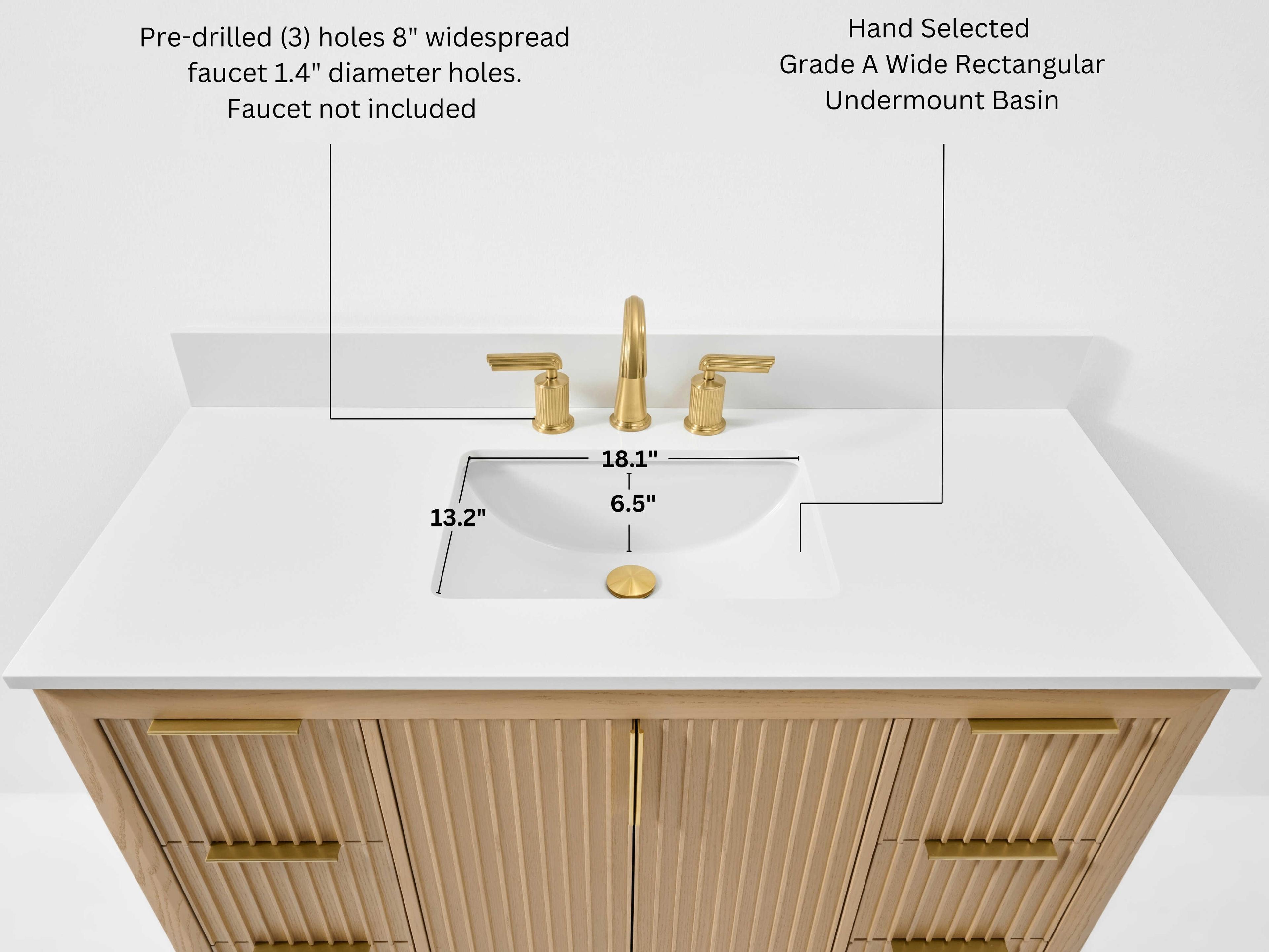 Ancerre Designs Turlington Oak 48" Vanity