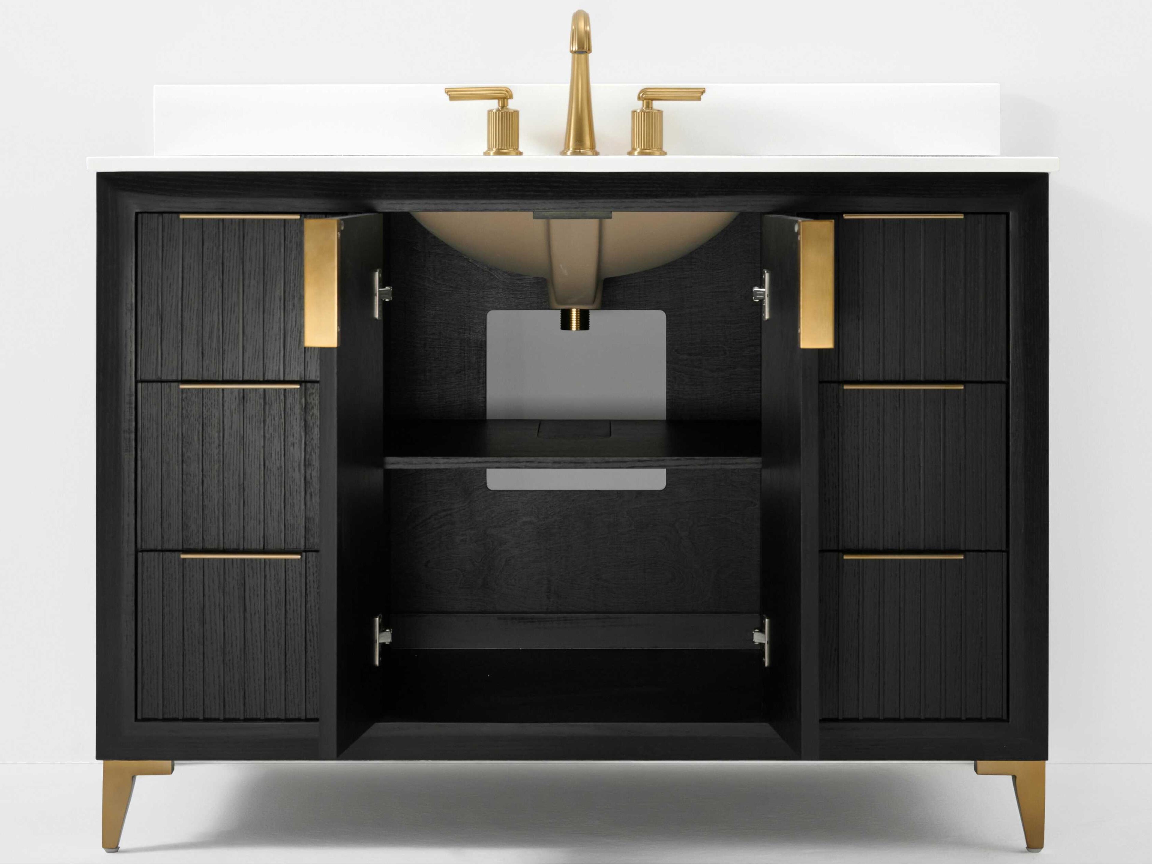 Ancerre Designs Turlington Black Oak 48" Vanity