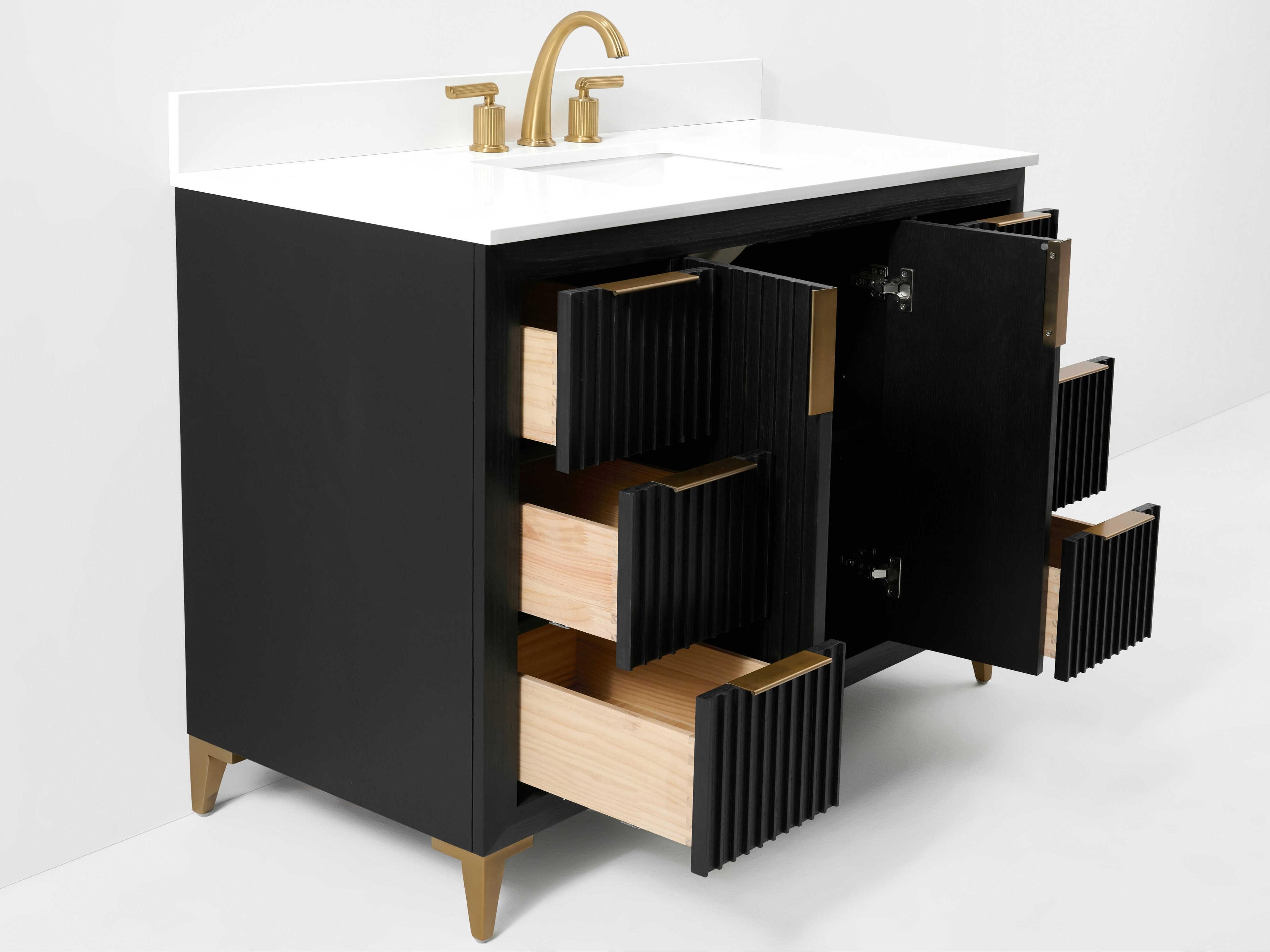 Ancerre Designs Turlington Black Oak 48" Vanity