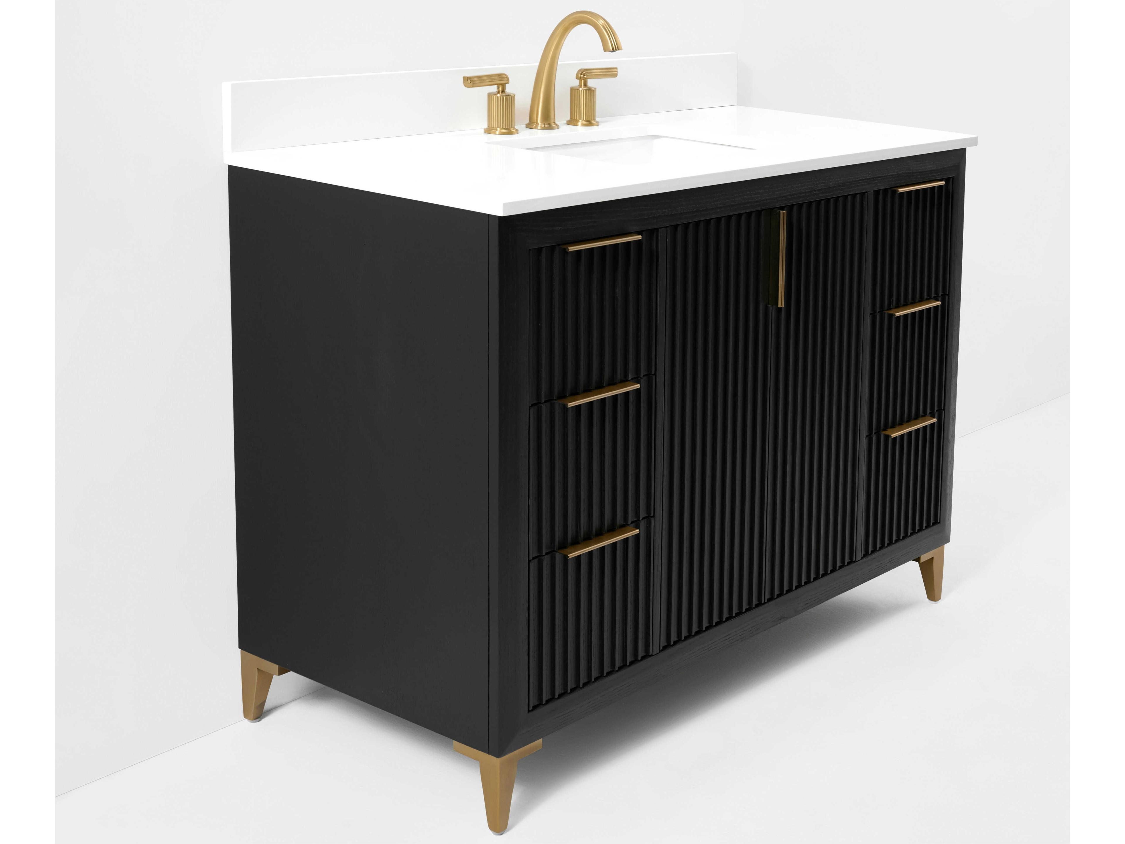 Ancerre Designs Turlington Black Oak 48" Vanity